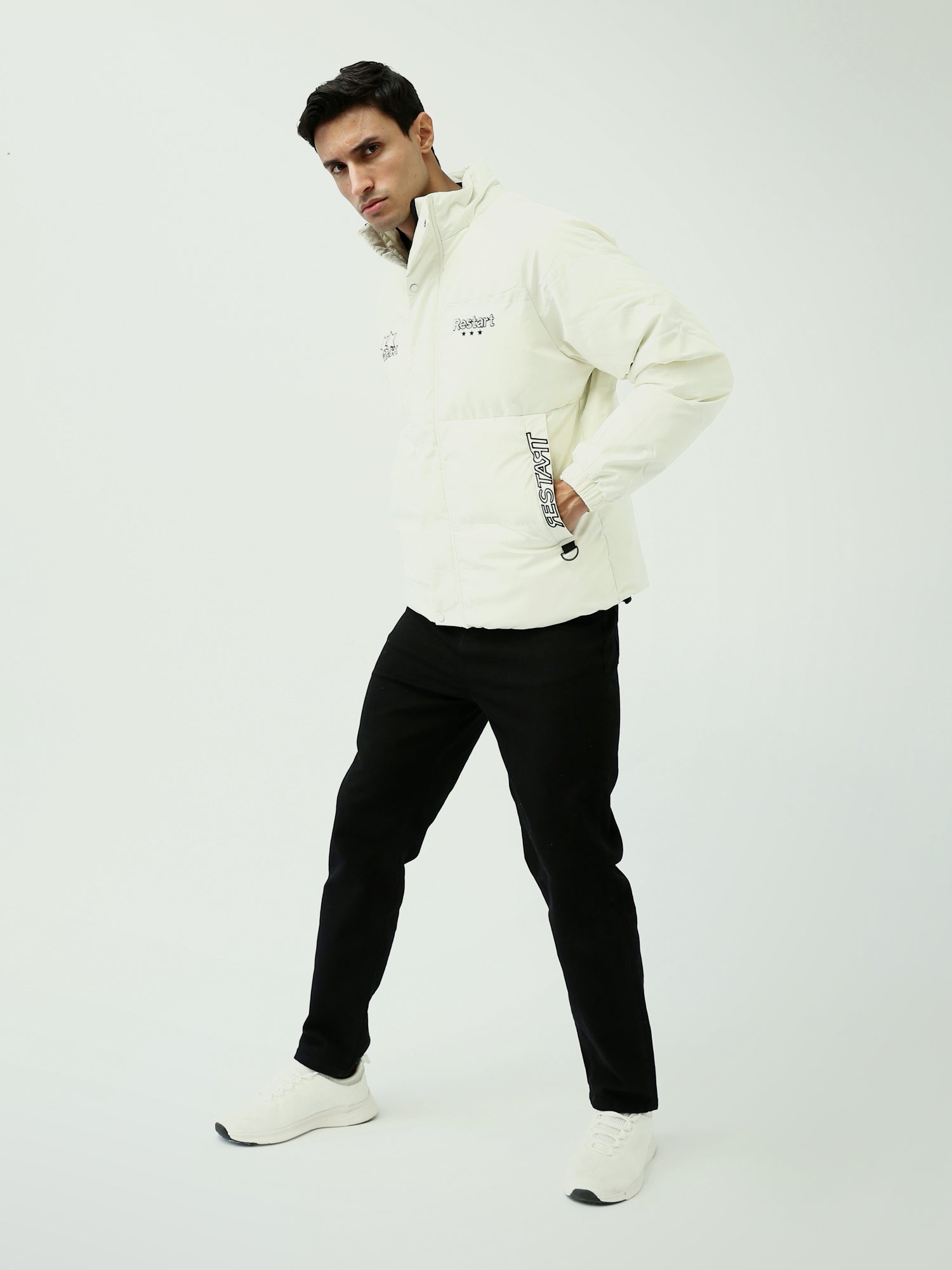 Doudoune Homme Slim Fit Off-White – Style Urbain Moderne - JAC25WWBG28470TM1
