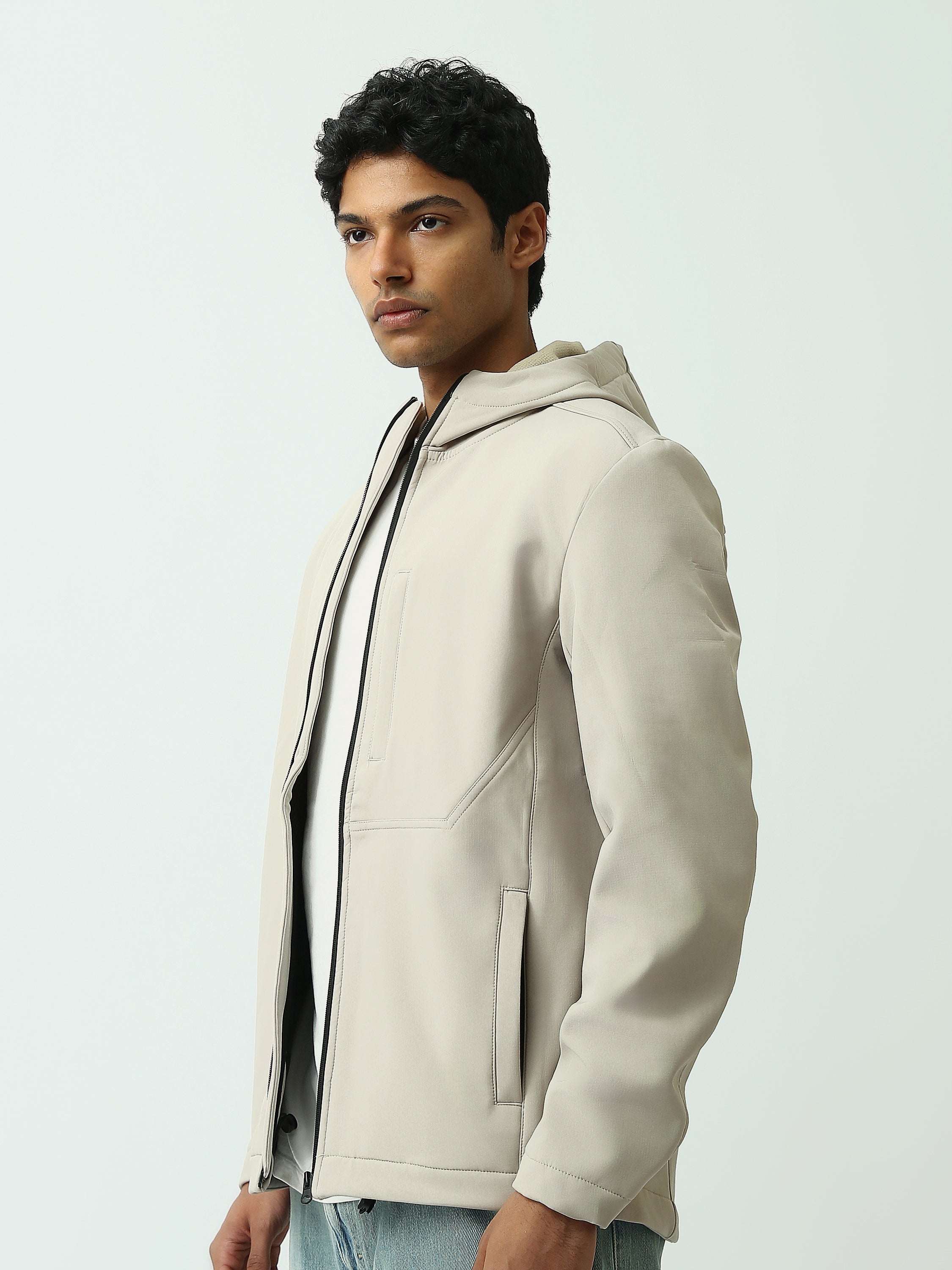 Veste Homme à Capuche avec Fermeture Éclair - Confortable et Moderne - JAC25WWBL28025TM1