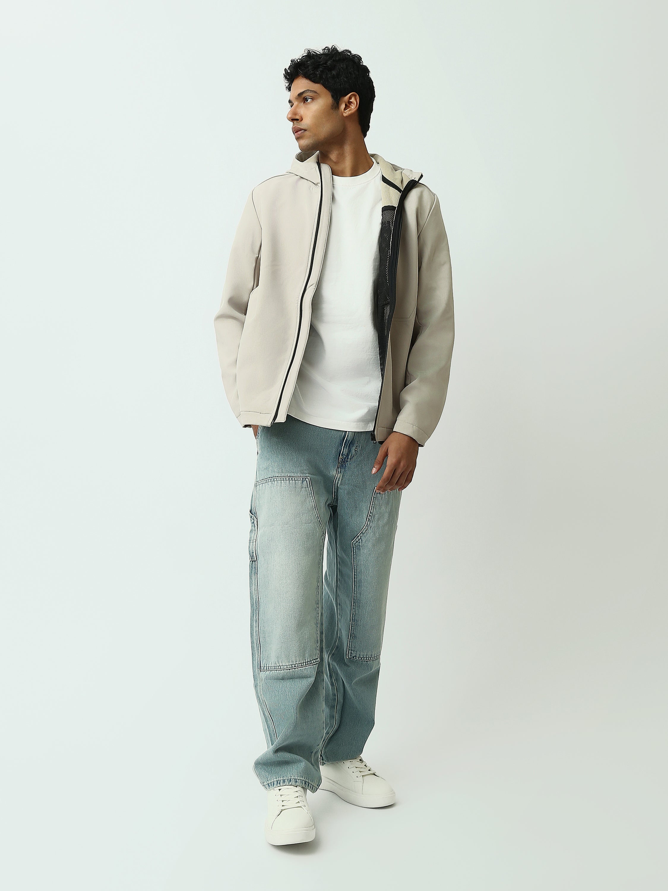 Veste Homme à Capuche avec Fermeture Éclair - Confortable et Moderne - JAC25WWBL28025TM1