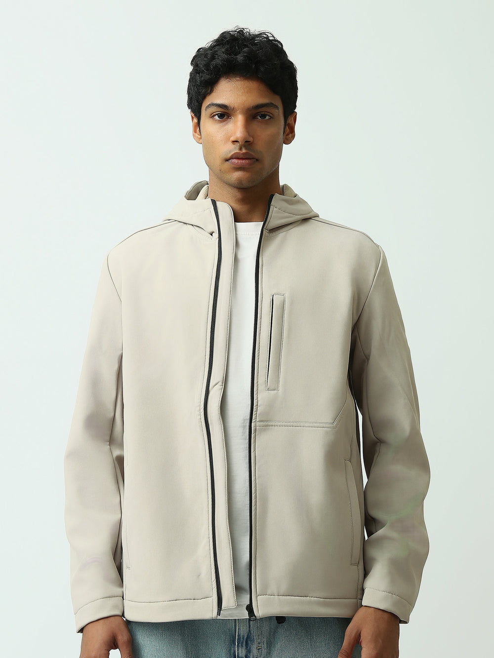 Veste Homme à Capuche avec Fermeture Éclair - Confortable et Moderne - JAC25WWBL28025TM1