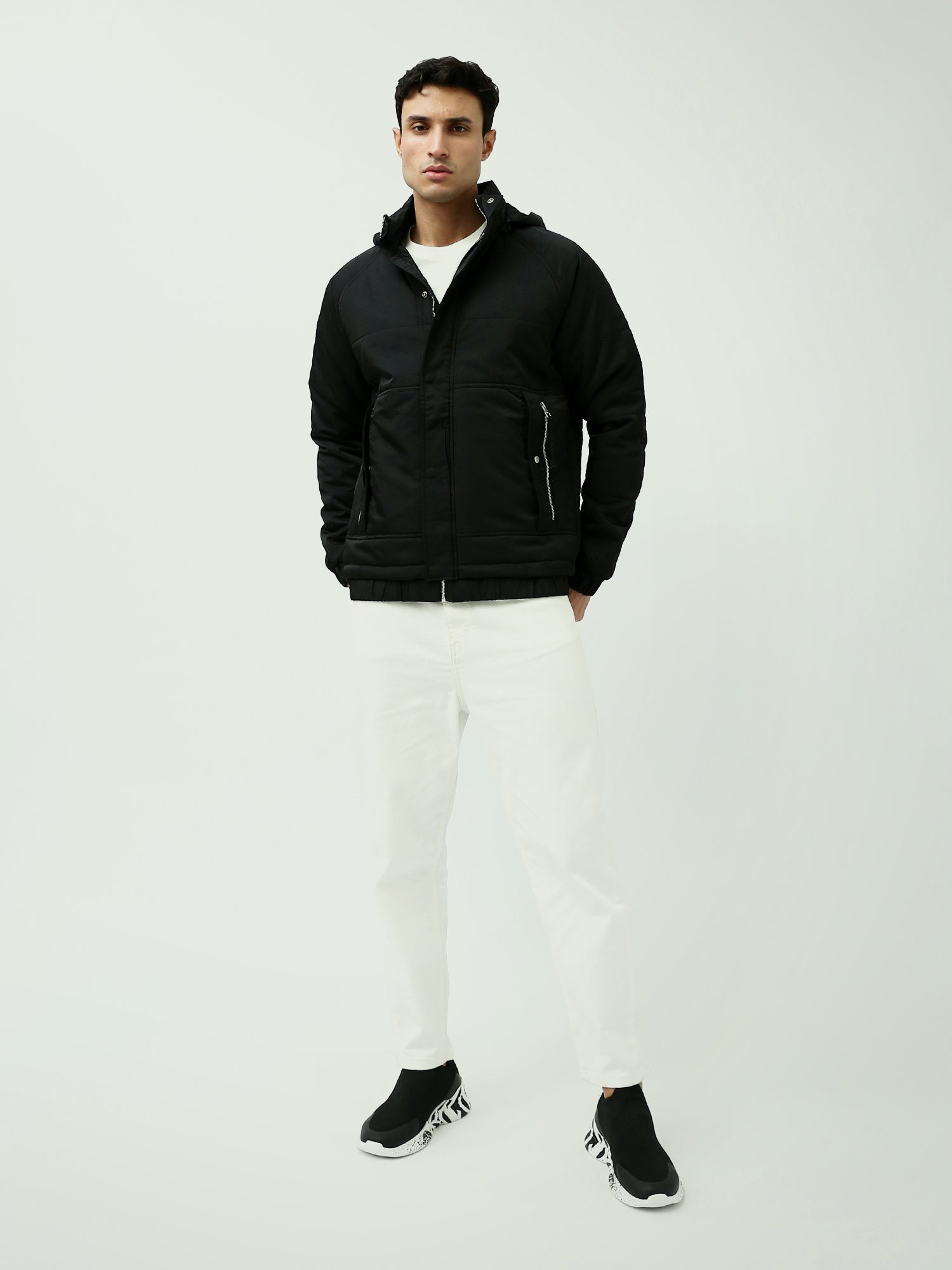 Veste homme d’hiver casual avec capuche et doublure - JAC25WWBP28467TM1