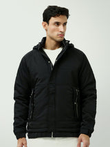 Veste homme d’hiver casual avec capuche et doublure - JAC25WWBP28467TM1