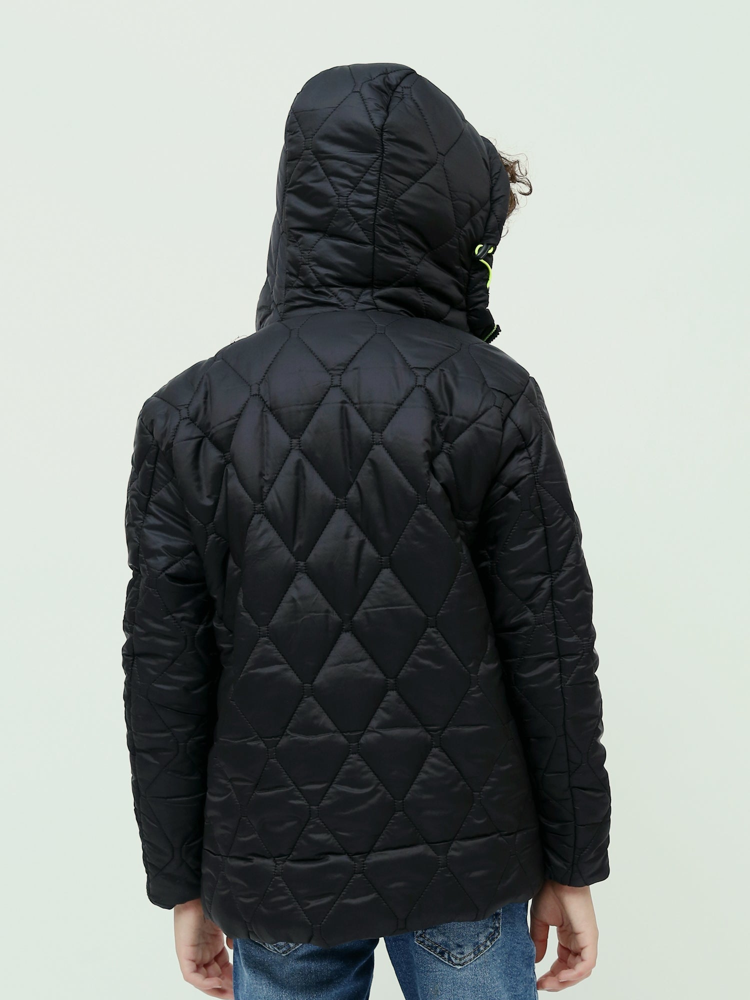 Veste Matelassée Garçon à Capuche Zippée - JAC25WWBP75373MB1