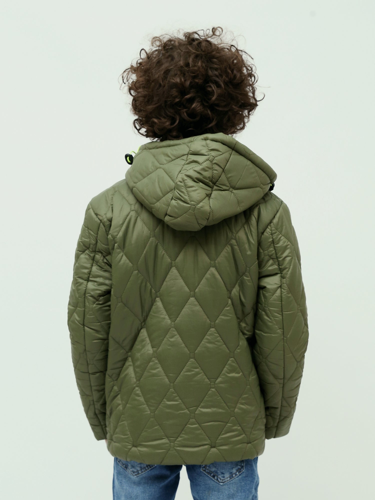 Veste Matelassée Garçon à Capuche Zippée - JAC25WWBP75373MB1