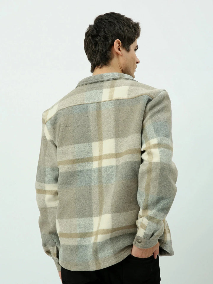 Veste homme d’hiver à motif à carreaux au design élégant – JAC25WchBP19119TM1