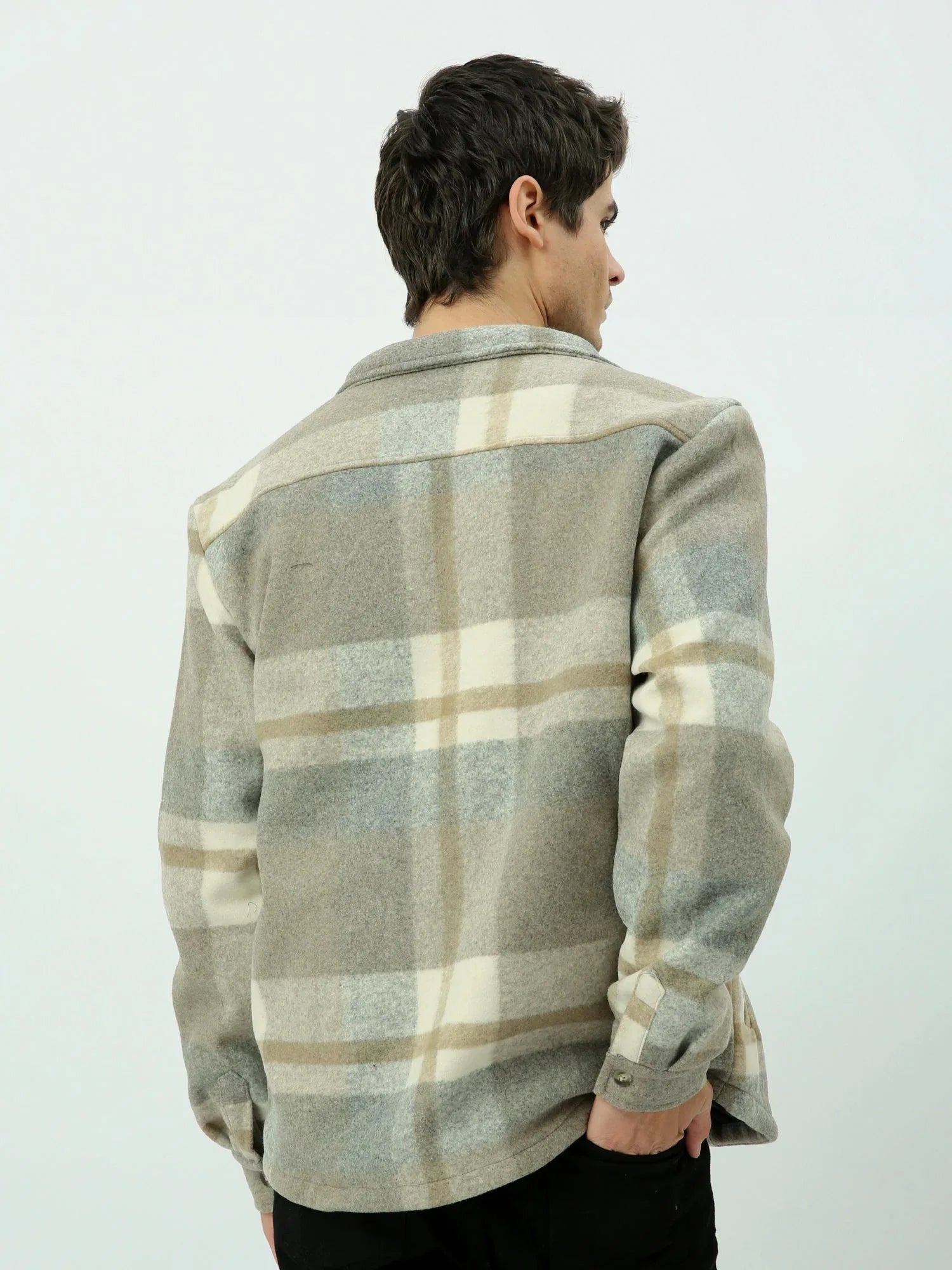 Veste homme d’hiver à motif à carreaux au design élégant – JAC25WchBP19119TM1 - Justyol