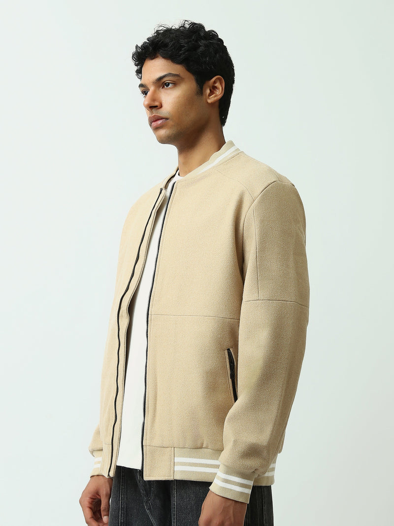 Veste homme zippée style bomber – Design minimaliste et confort moderne - JAC26WHCS28010TM1