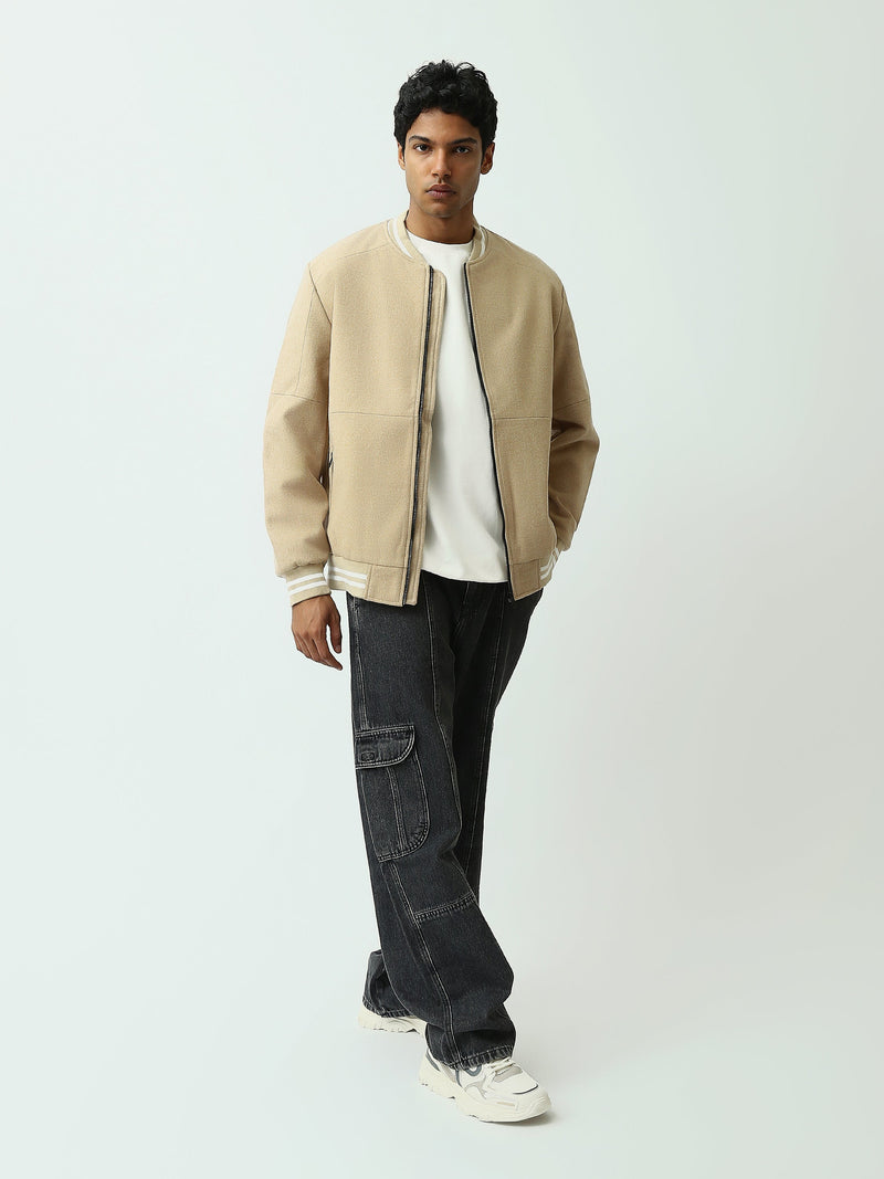 Veste homme zippée style bomber – Design minimaliste et confort moderne - JAC26WHCS28010TM1