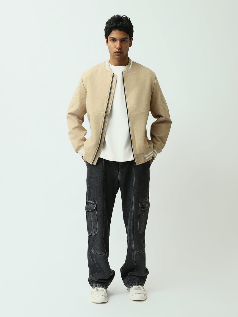 Veste homme zippée style bomber – Design minimaliste et confort moderne - JAC26WHCS28010TM1
