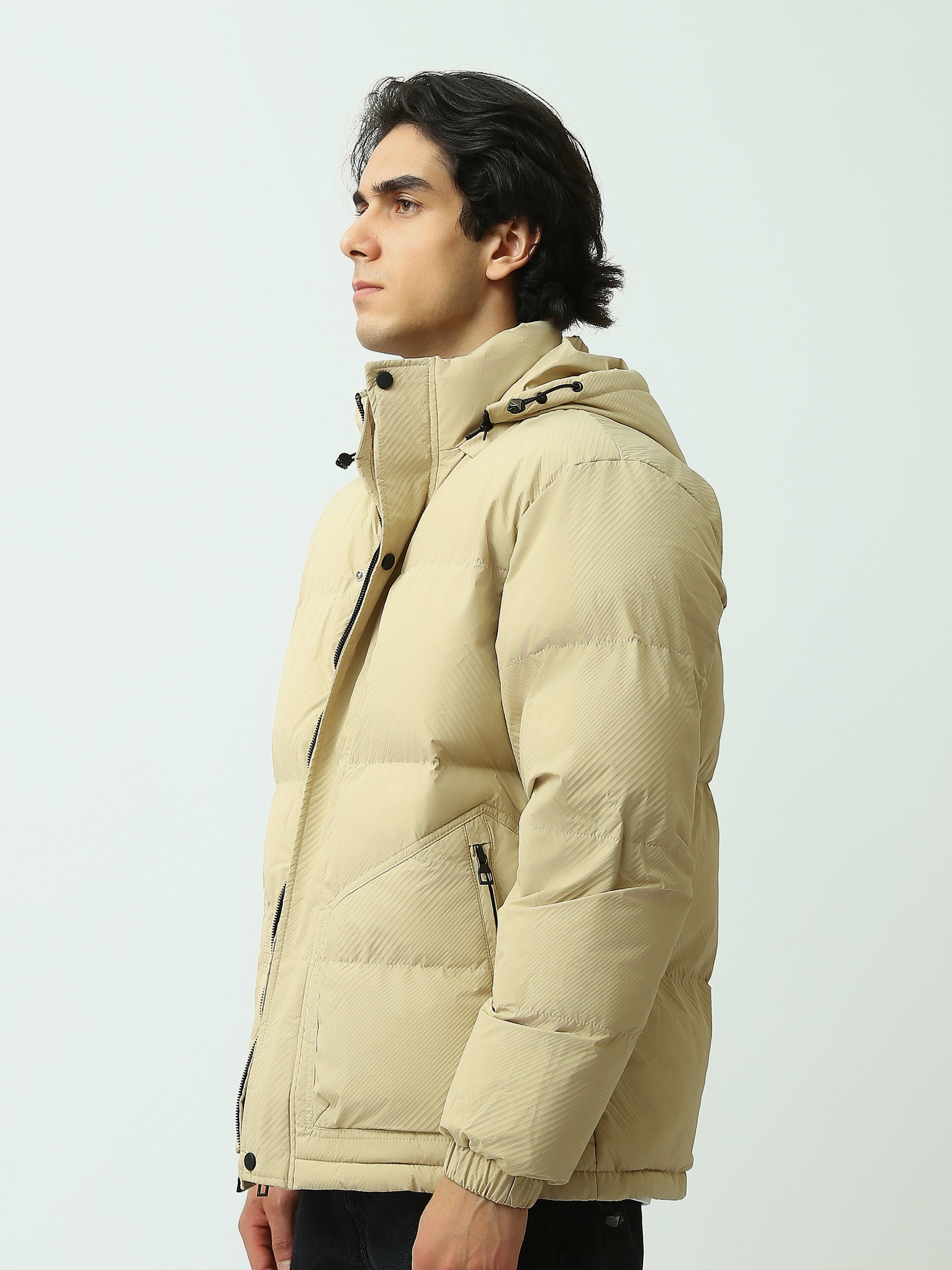 Doudoune homme matelassée à capuche – Protection thermique et style moderne - JAC26WWBP28069TM1