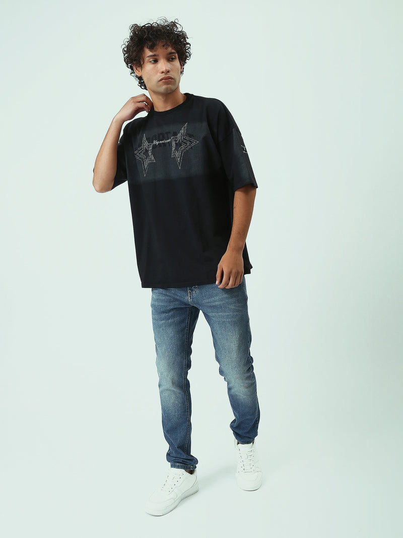 Jean Homme Coupe Ajustée à Effet Délavé - JNS22GFDN22881TS1