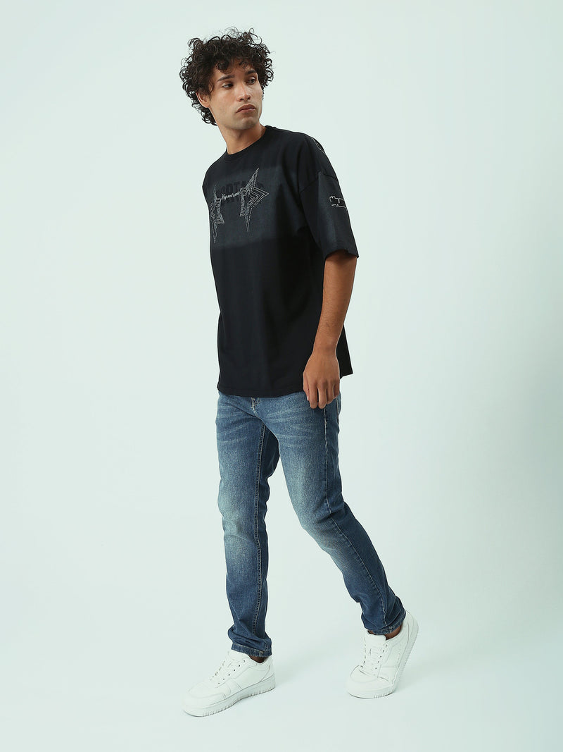 Jean Homme Coupe Ajustée à Effet Délavé - JNS22GFDN22881TS1