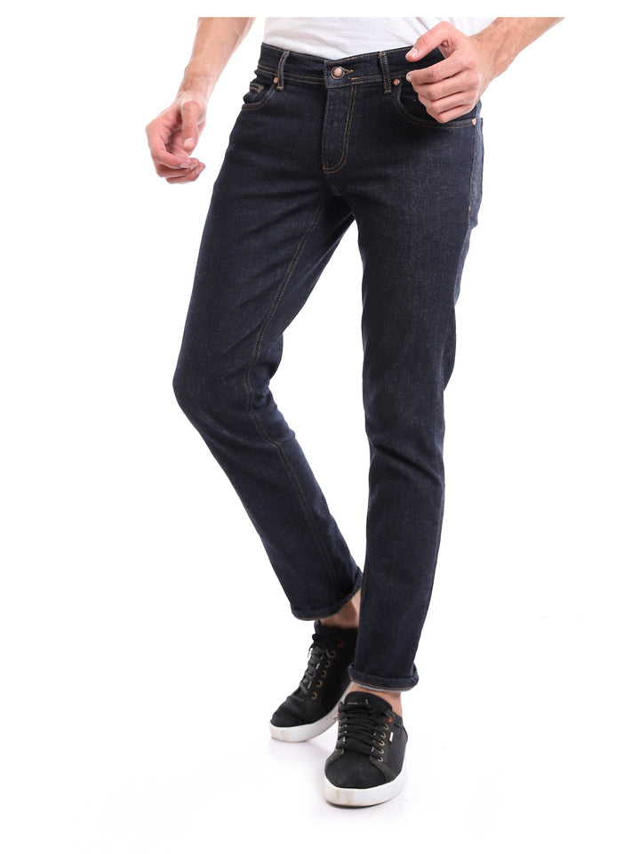 Jean Homme Coupe Ajustée à 5 Poches – Style Denim Moderne - JNS22GFDN22959TM1