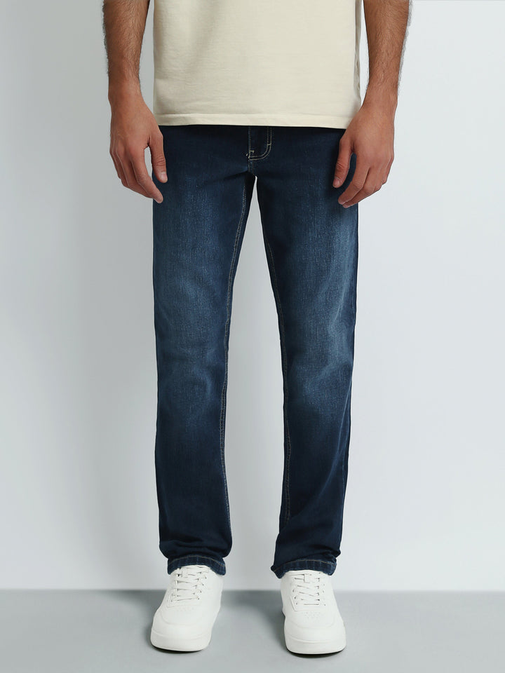 جينز رجالي بقصة Regular Fit وتصميم كاجوال - JNS22GFDN22961TM1