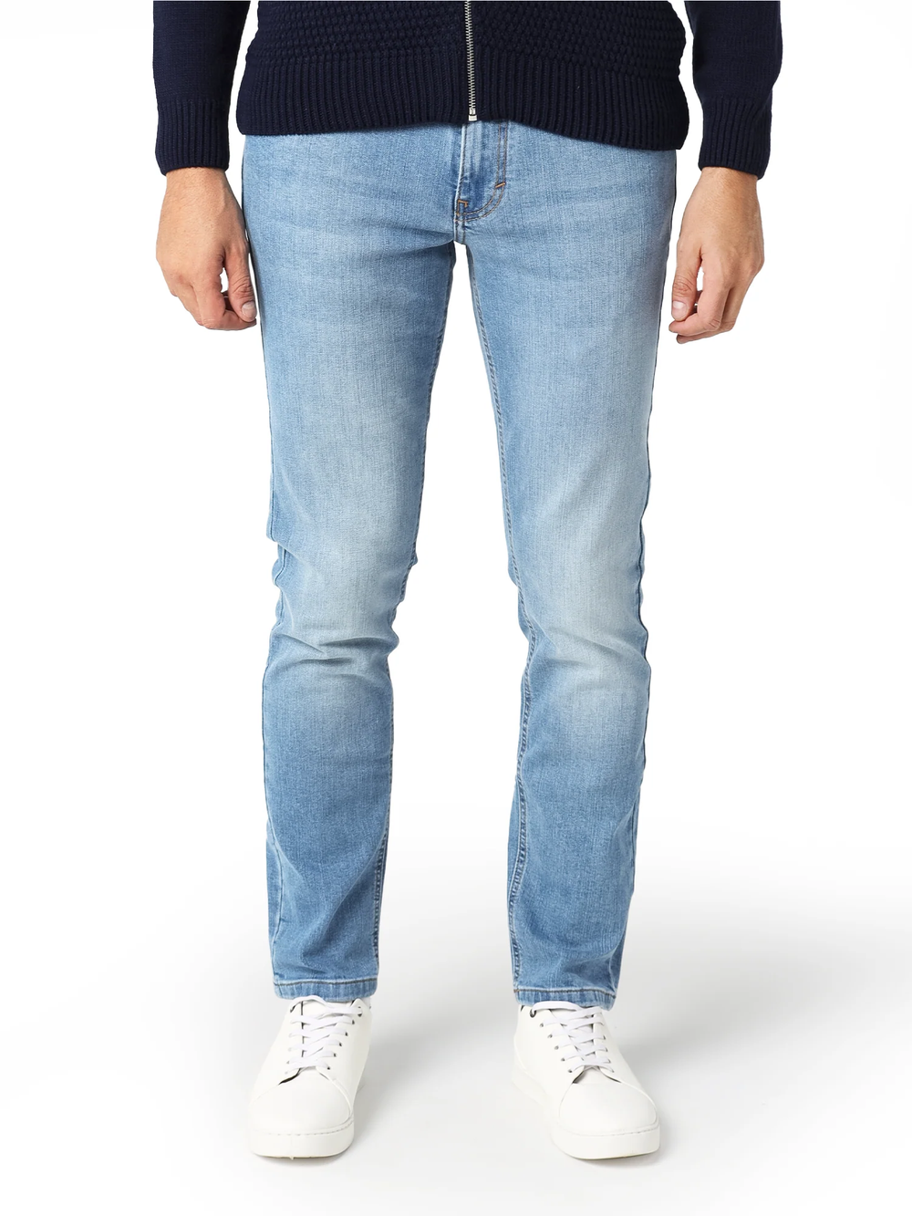 Jean Homme Coupe Slim à Délavage Clair – Style Casual Moderne - JNS22SFDN22725TS1