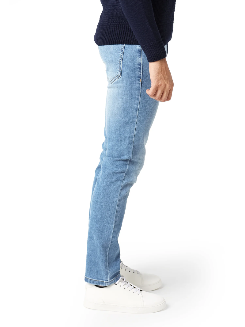 Jean Homme Délavé Clair – Coupe Ajustée et Style Casual - JNS22SFDN22725TM1