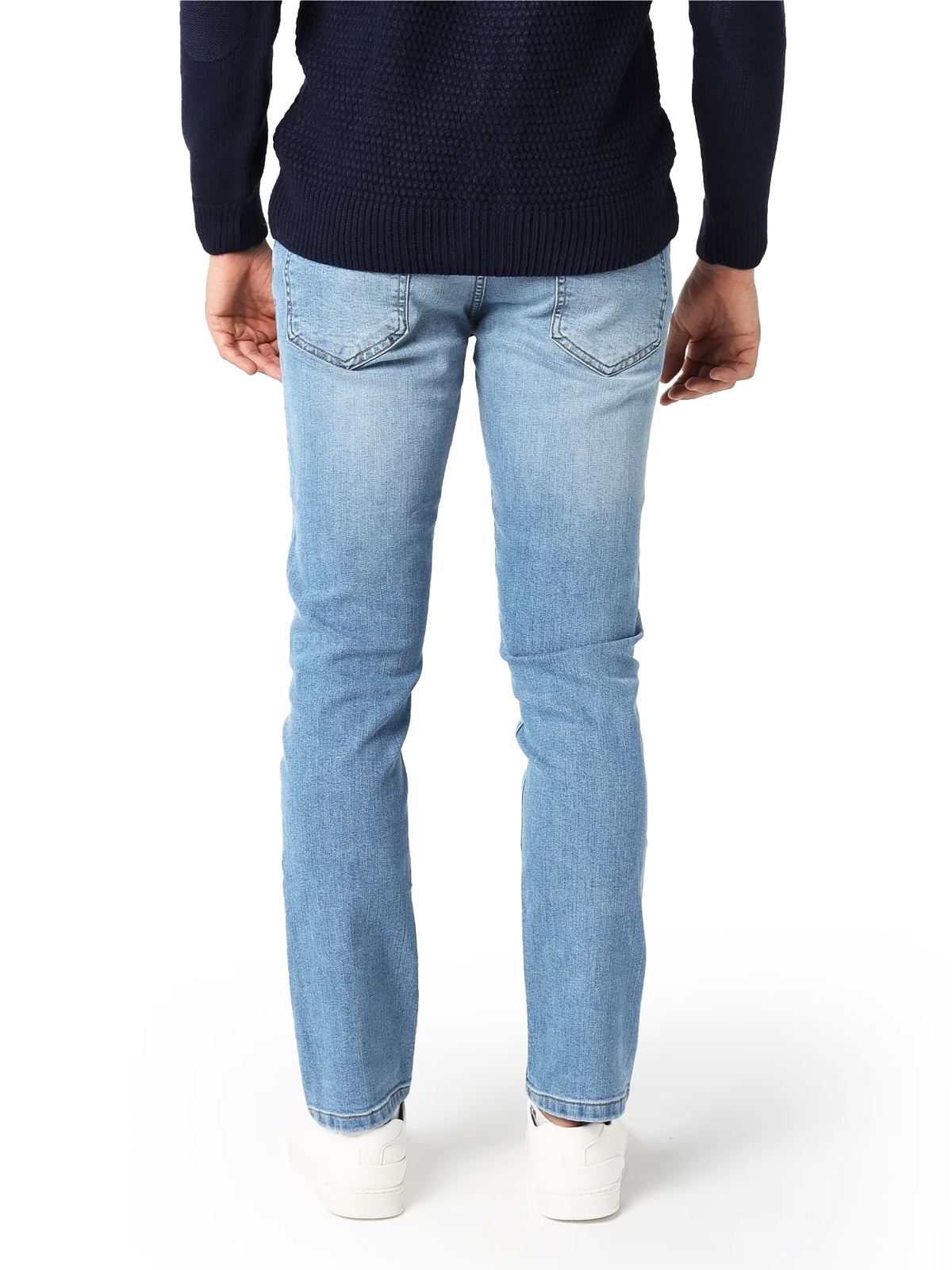 Jean Homme Délavé Clair – Coupe Ajustée et Style Casual - JNS22SFDN22725TM1