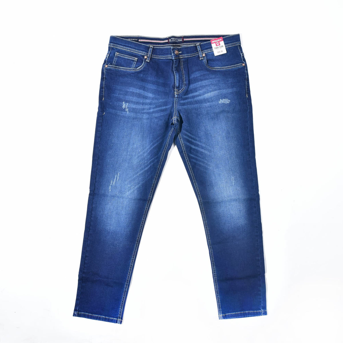 Jean Homme Coupe Droite à Effet Délavé – Style Casual Moderne - JNS22WFDN22990TM1