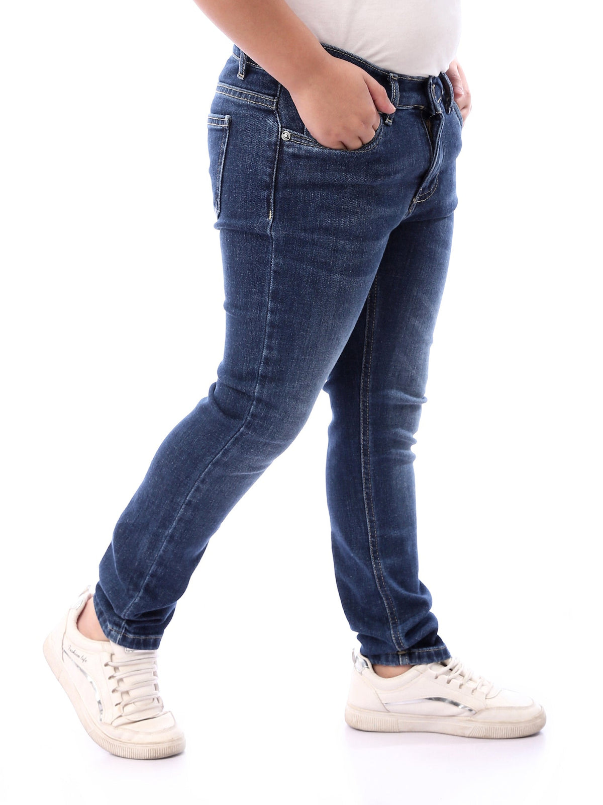 Jean Garçon Coupe Ajustée au Style Casual - JNS23GKBW31364TB1