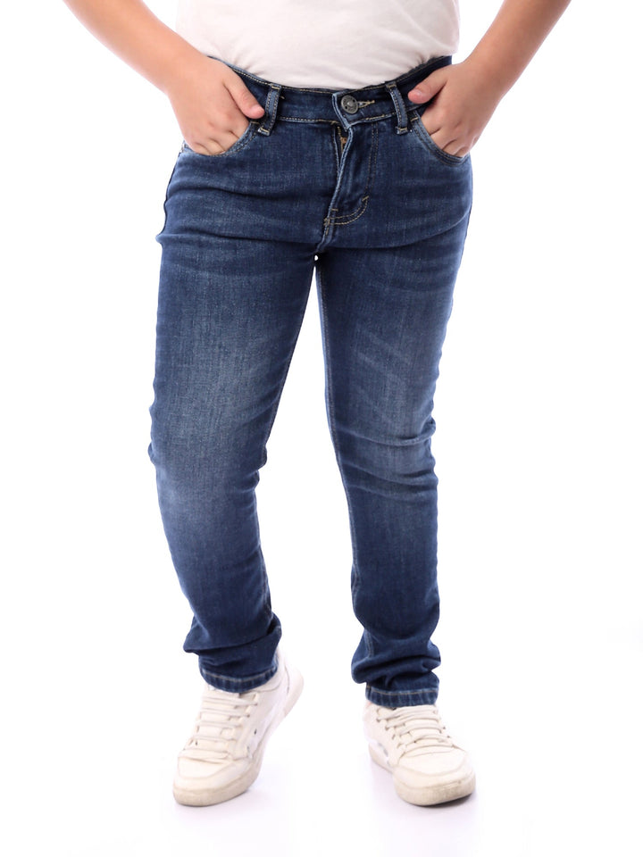 Jean Garçon Coupe Ajustée au Style Casual - JNS23GKBW31364TB1