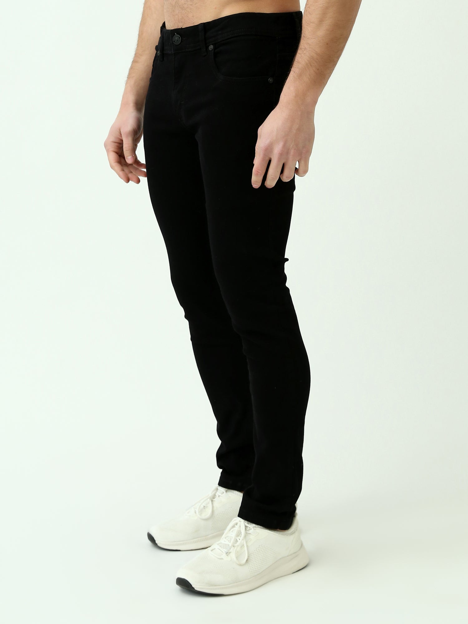 Jeans Homme Noir avec Design Moderne et Coupe Skinny – Style Tendance - JNS23GPBW22660TM1