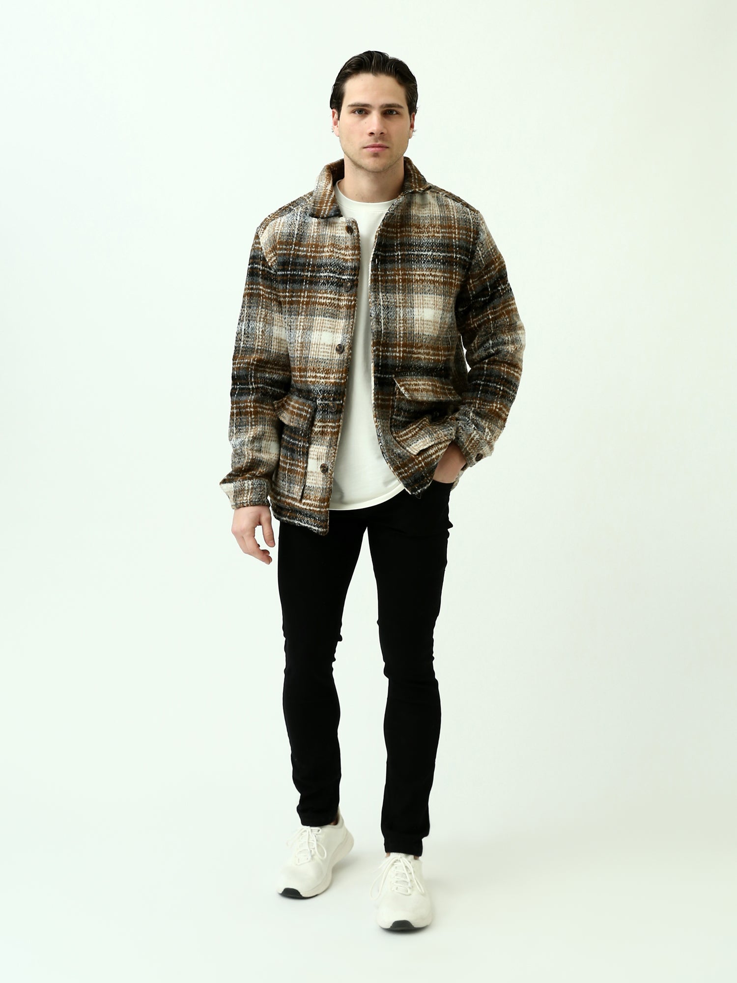 Jeans Homme Noir avec Design Moderne et Coupe Skinny – Style Tendance - JNS23GPBW22660TM1