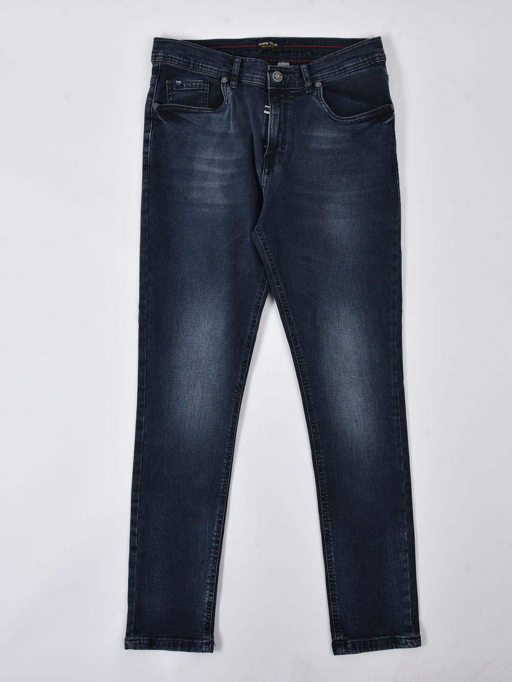 Jean Homme Coupe Droite Effet Délavé – Style Denim Moderne - JNS23SCPW22658TM1