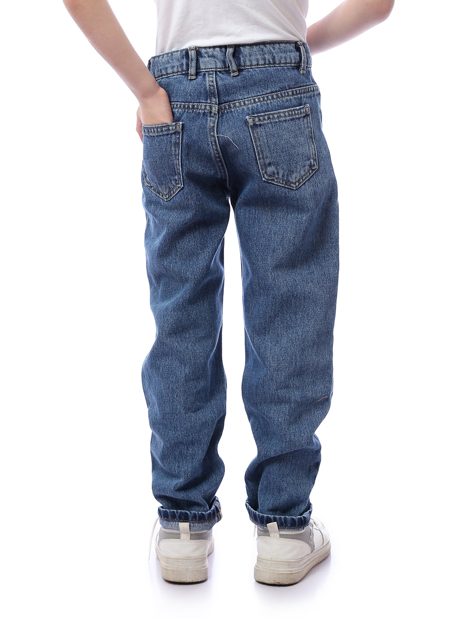 بنطلون جينز أولادي بتصميم عصري -JNS23SLBW22651TB1