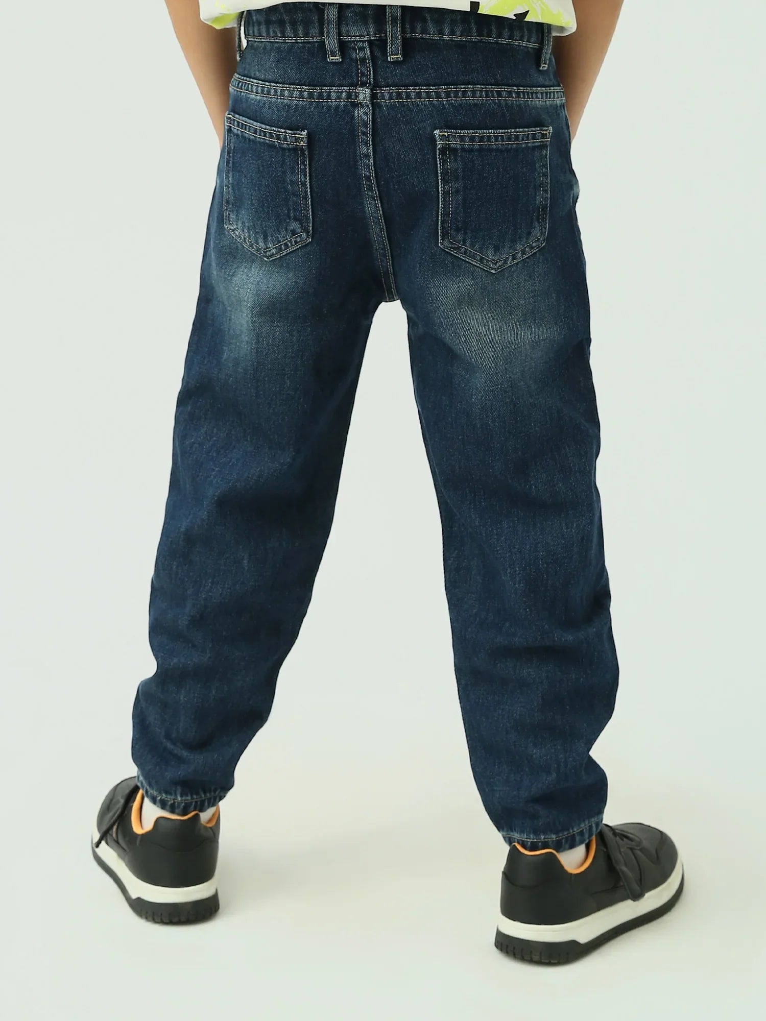 بنطلون جينز أولادي بتصميم عصري -JNS23SLBW22651TB1