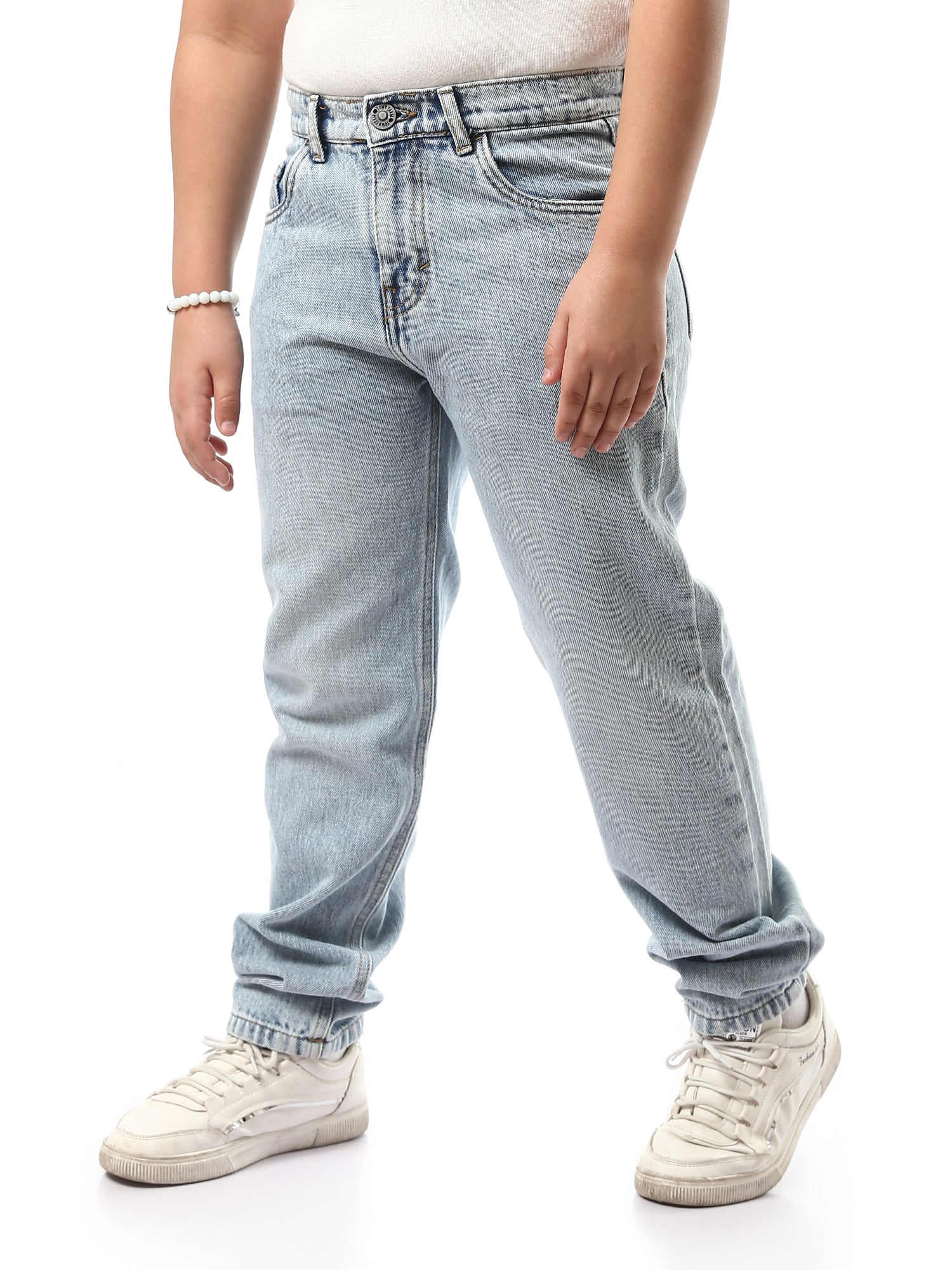 بنطلون جينز أولادي بتصميم عصري -JNS23SLBW22651TB1