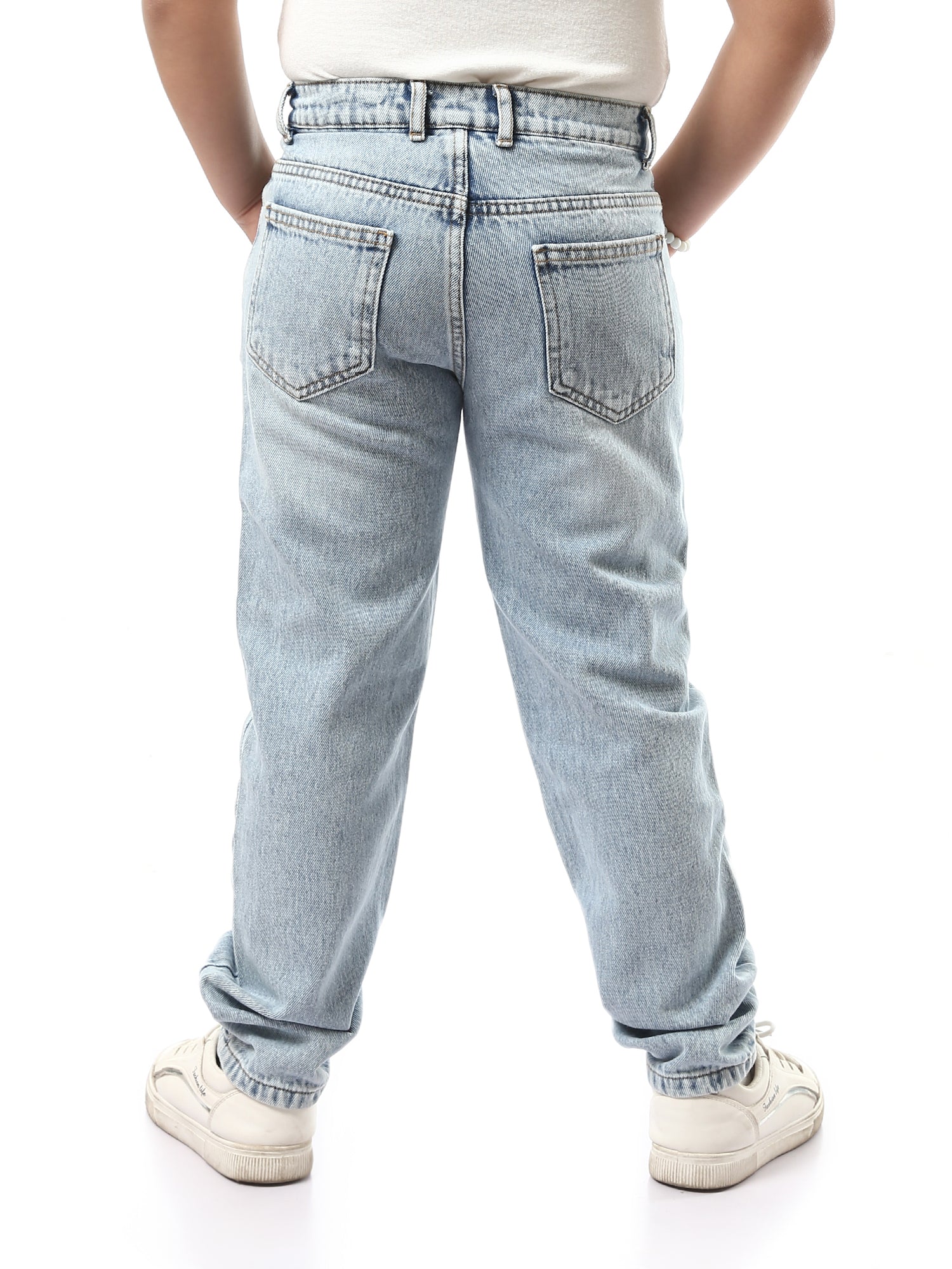 بنطلون جينز أولادي بتصميم عصري -JNS23SLBW22651TB1