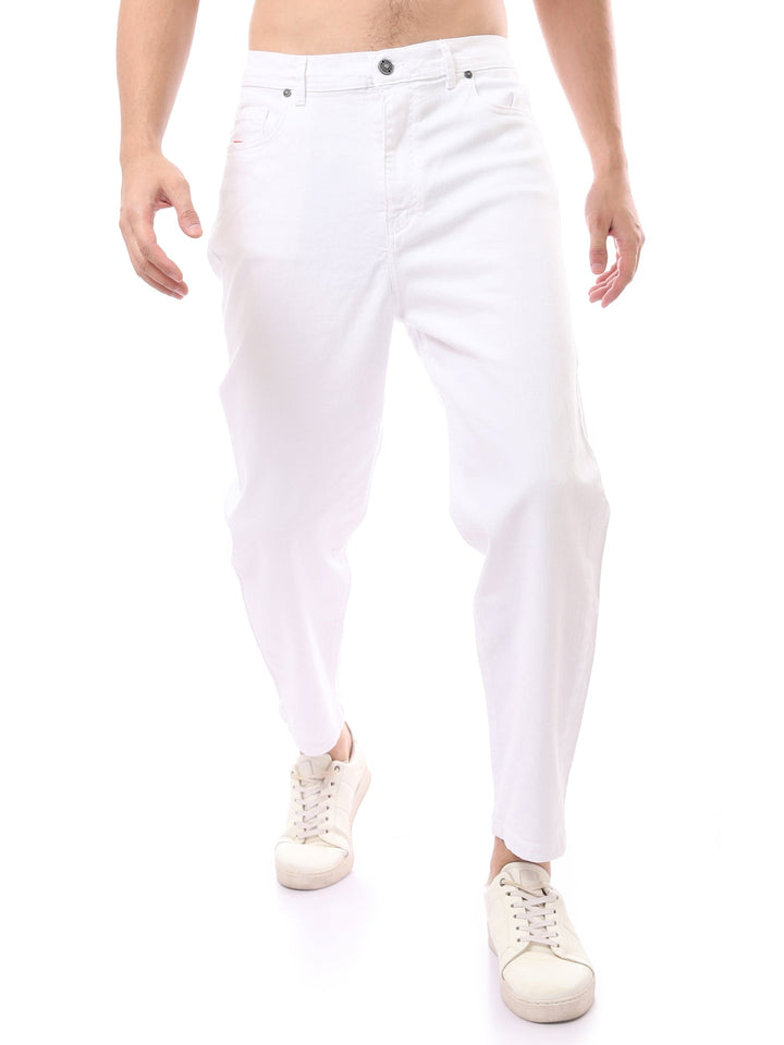 جينز Loose Fit رجالي بقصة واسعة وساق مستقيمة – ستريت وير عصري - JNS23SLBW22651TM1