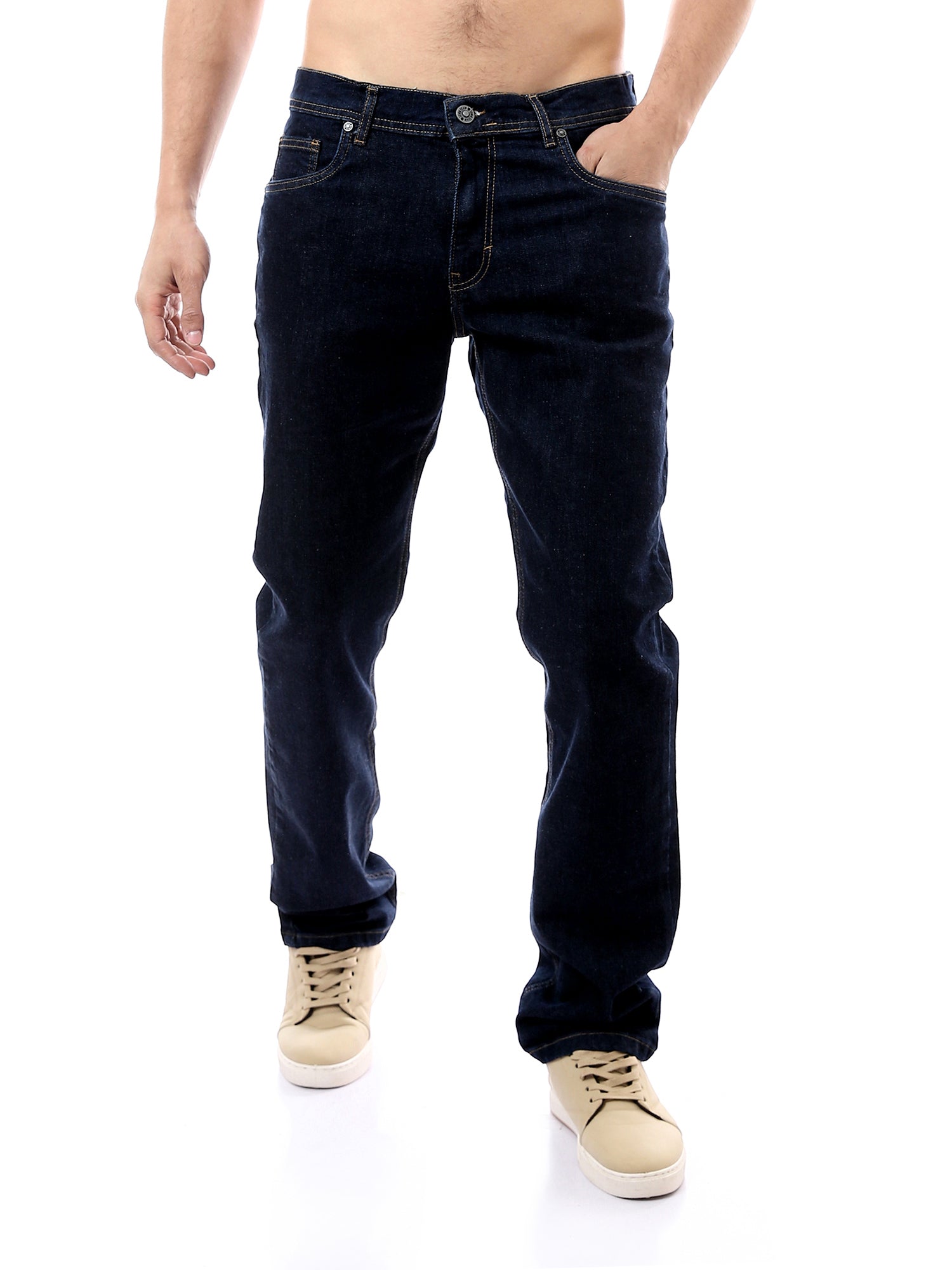 Jean Homme Regular Fit – Coupe Droite Classique & Confortable - JNS23SRBW22647TM1