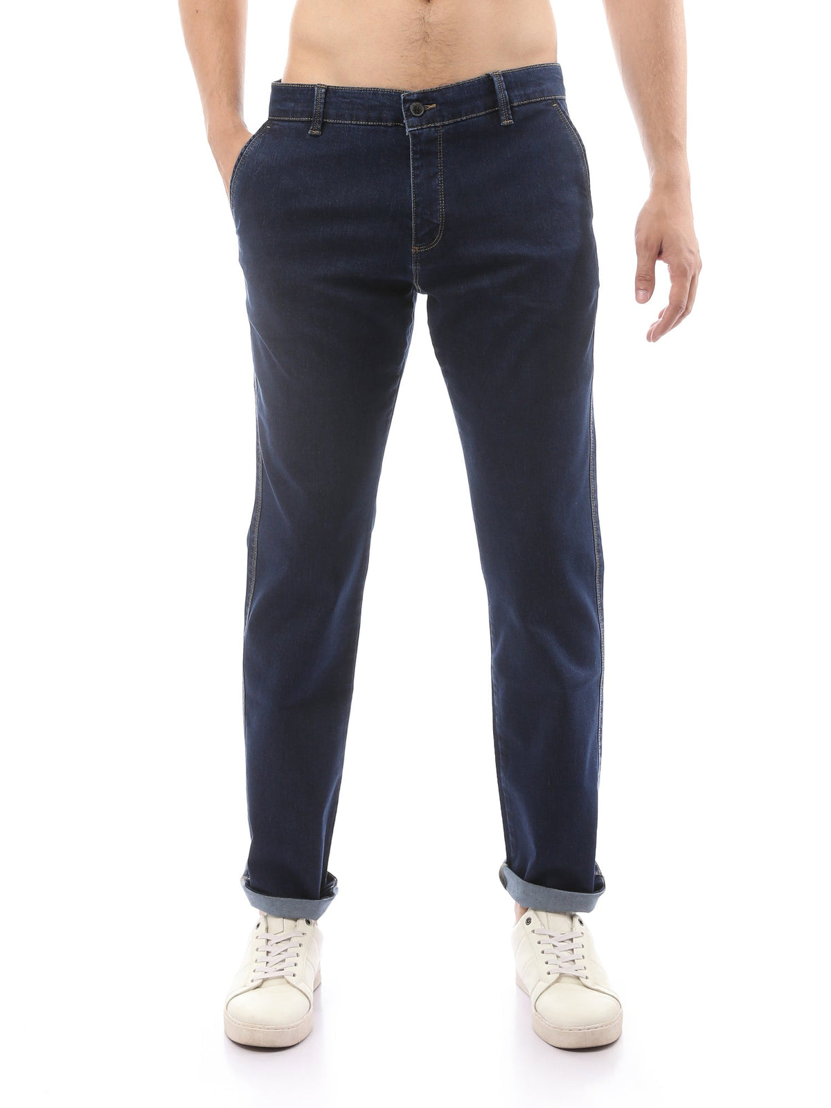 Pantalon Homme Coupe Ajustée au Style Casual Chic - JNS23SRIW22662TM1