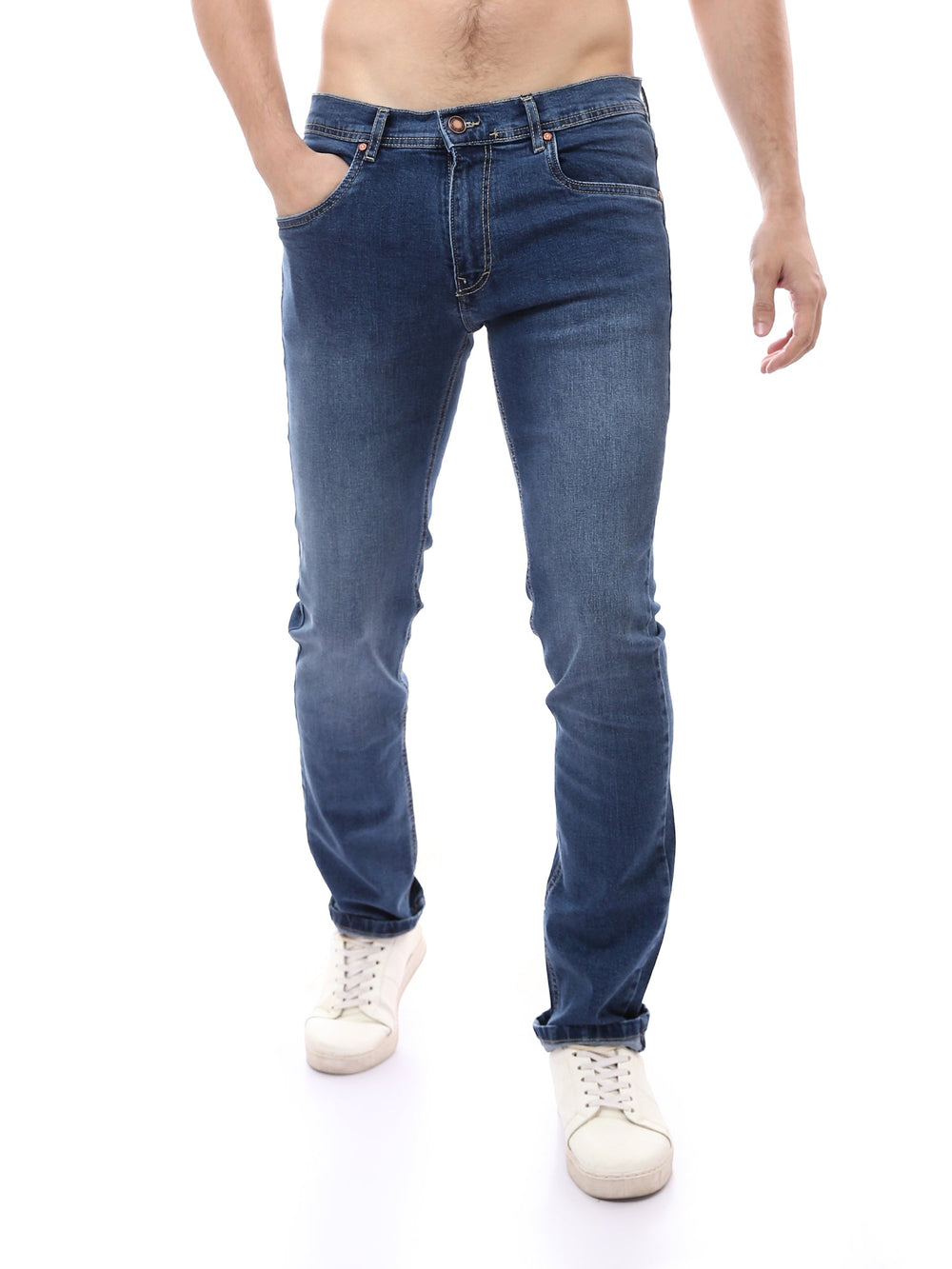 Jean Homme Slim Fit à Effet Délavé Classique - JNS23SSBW22649TM1