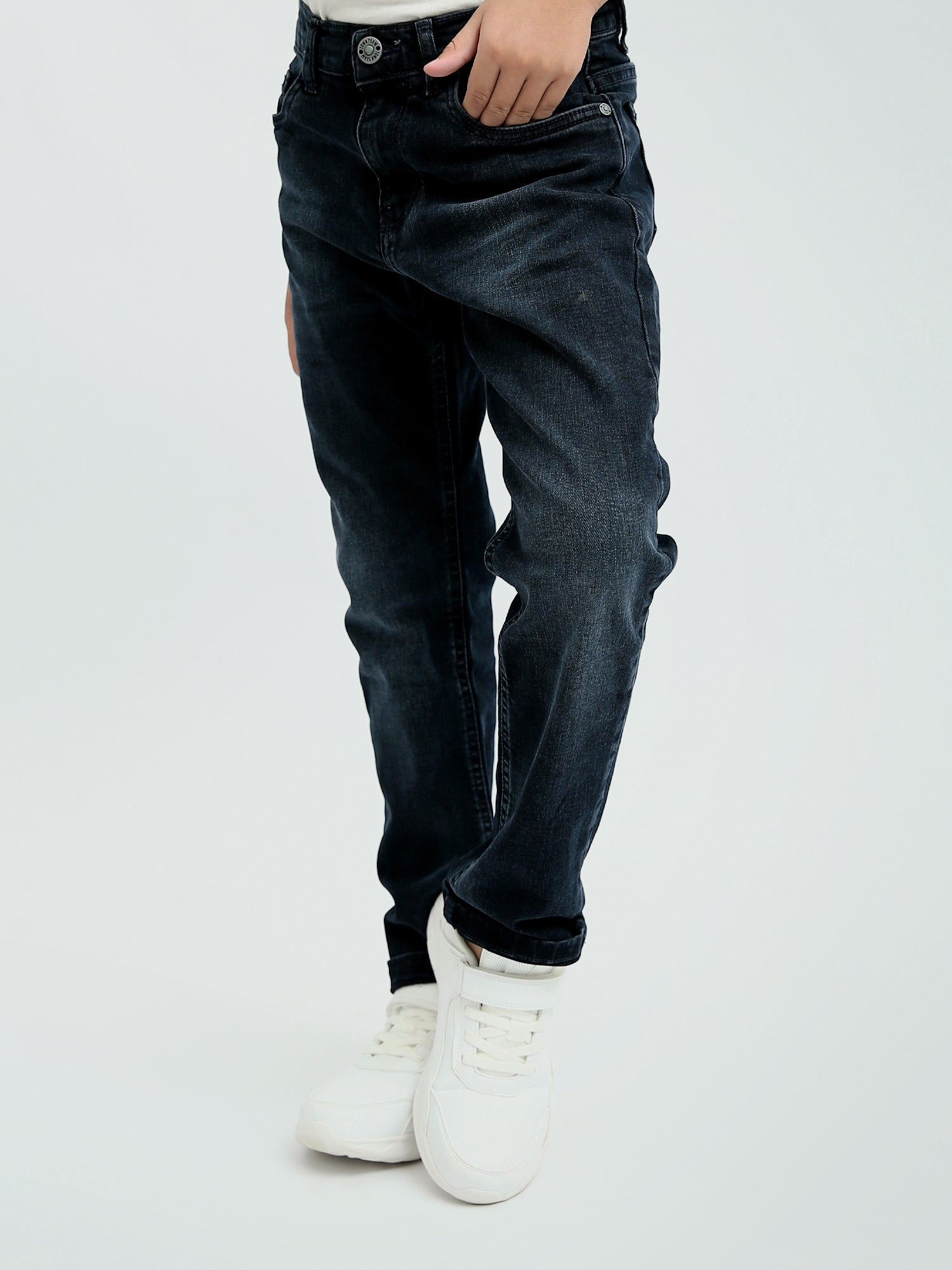 Jean garçon coupe slim en denim foncé – JNS24GCBW31332TB1