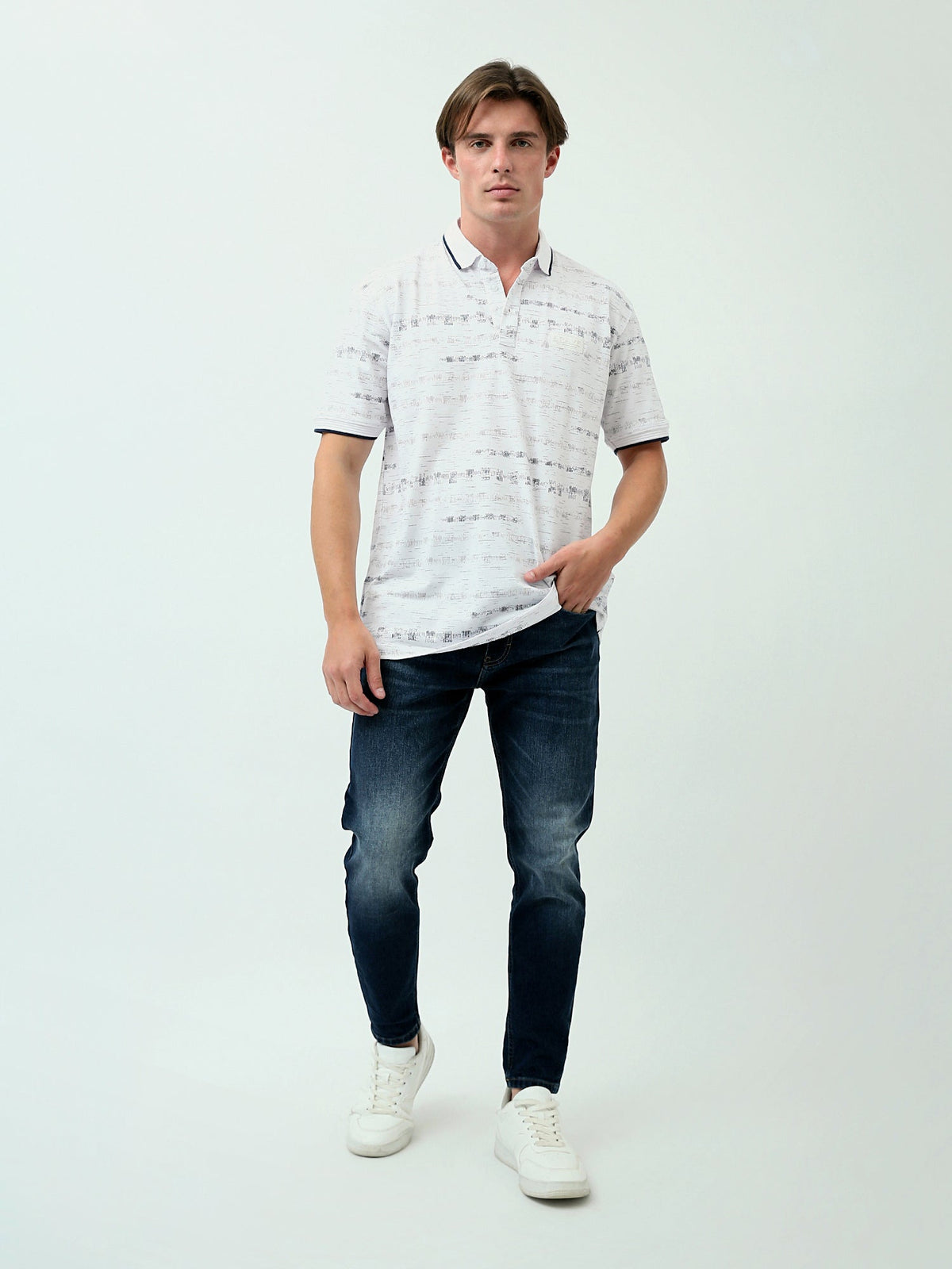Jean Homme Skinny Cropped Fit – Style Denim Moderne - JNS24GKBW22136TM1