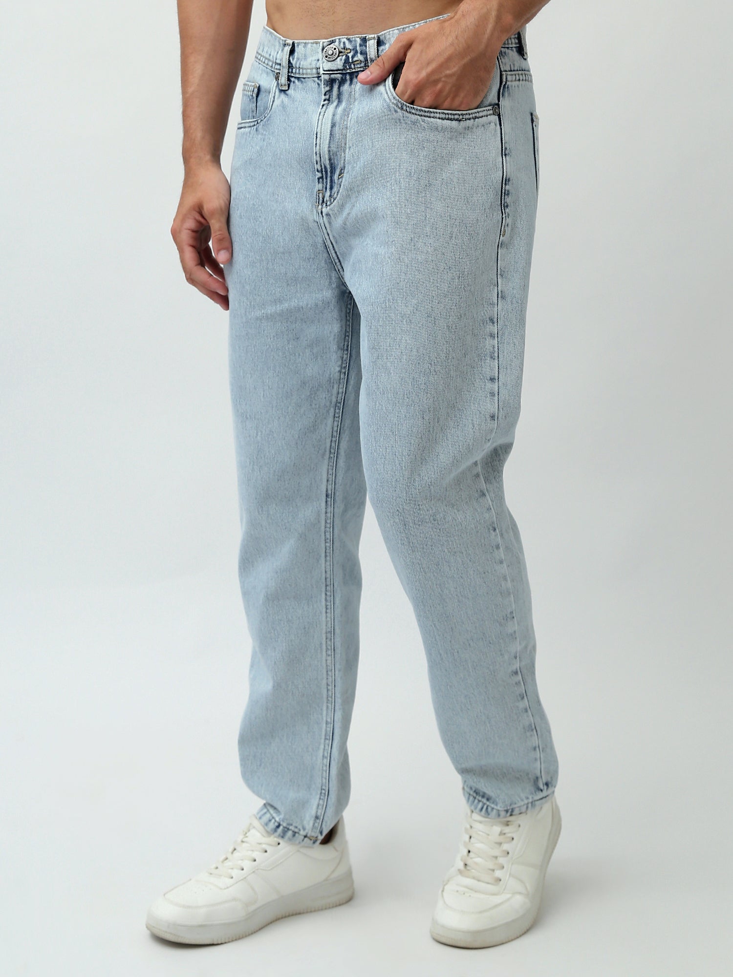 Pantalon en jean pour homme au design moderne, confortable et au style décontracté - JNS24GMBW22133TM1