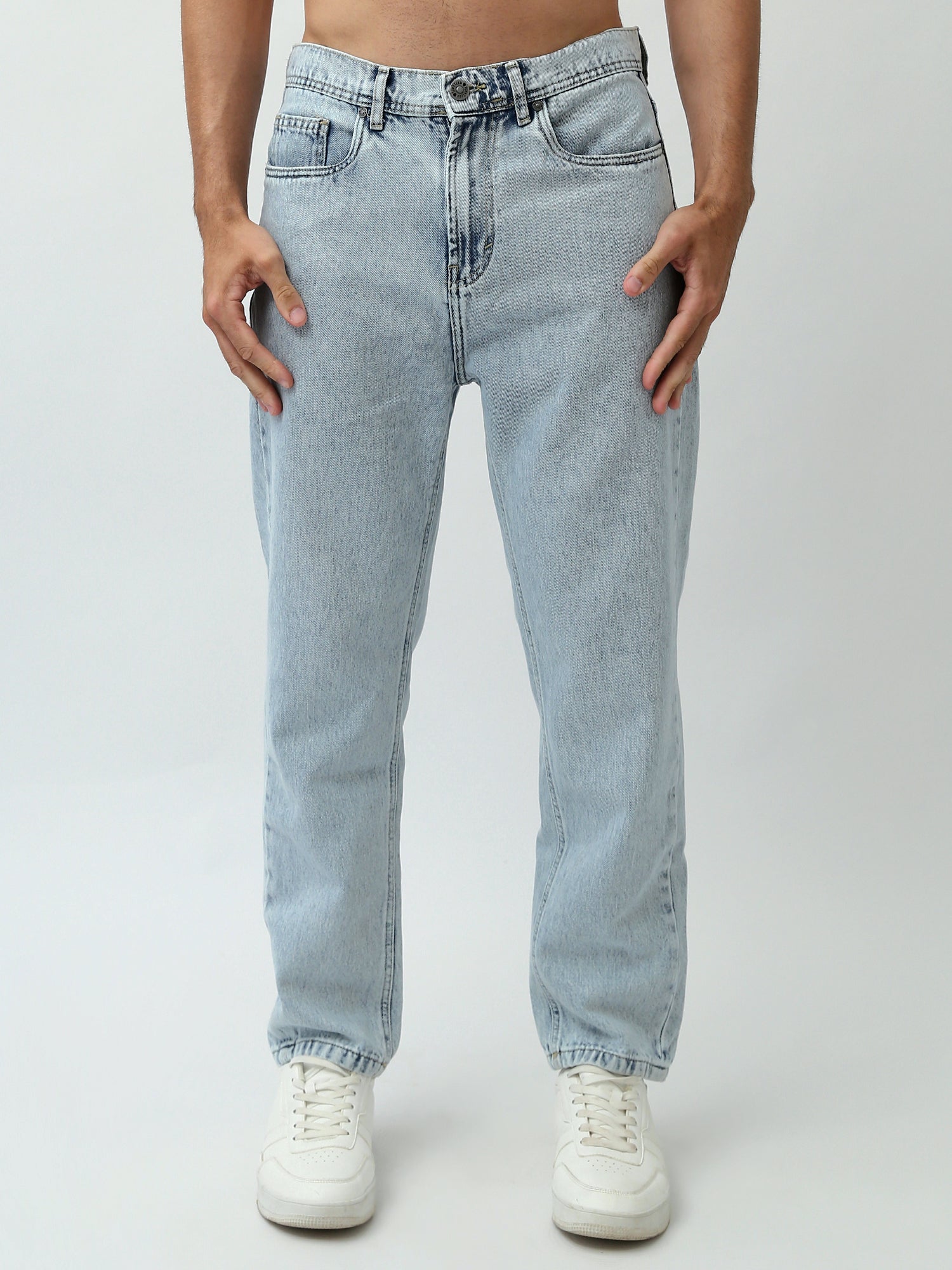 Pantalon en jean pour homme au design moderne, confortable et au style décontracté - JNS24GMBW22133TM1