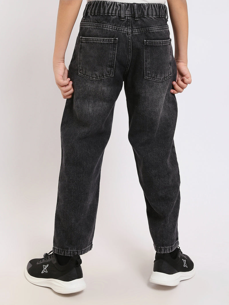 Jean garçon coupe droite (Straight) – taille ajustable - JNS24GMBW31393TB1