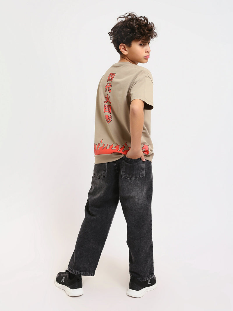 Jean garçon coupe droite (Straight) – taille ajustable - JNS24GMBW31393TB1