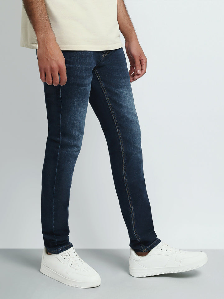 Jean Homme Slim Fit Délavé – Coupe Ajustée & Style Moderne - JNS24GPBW22138TM1