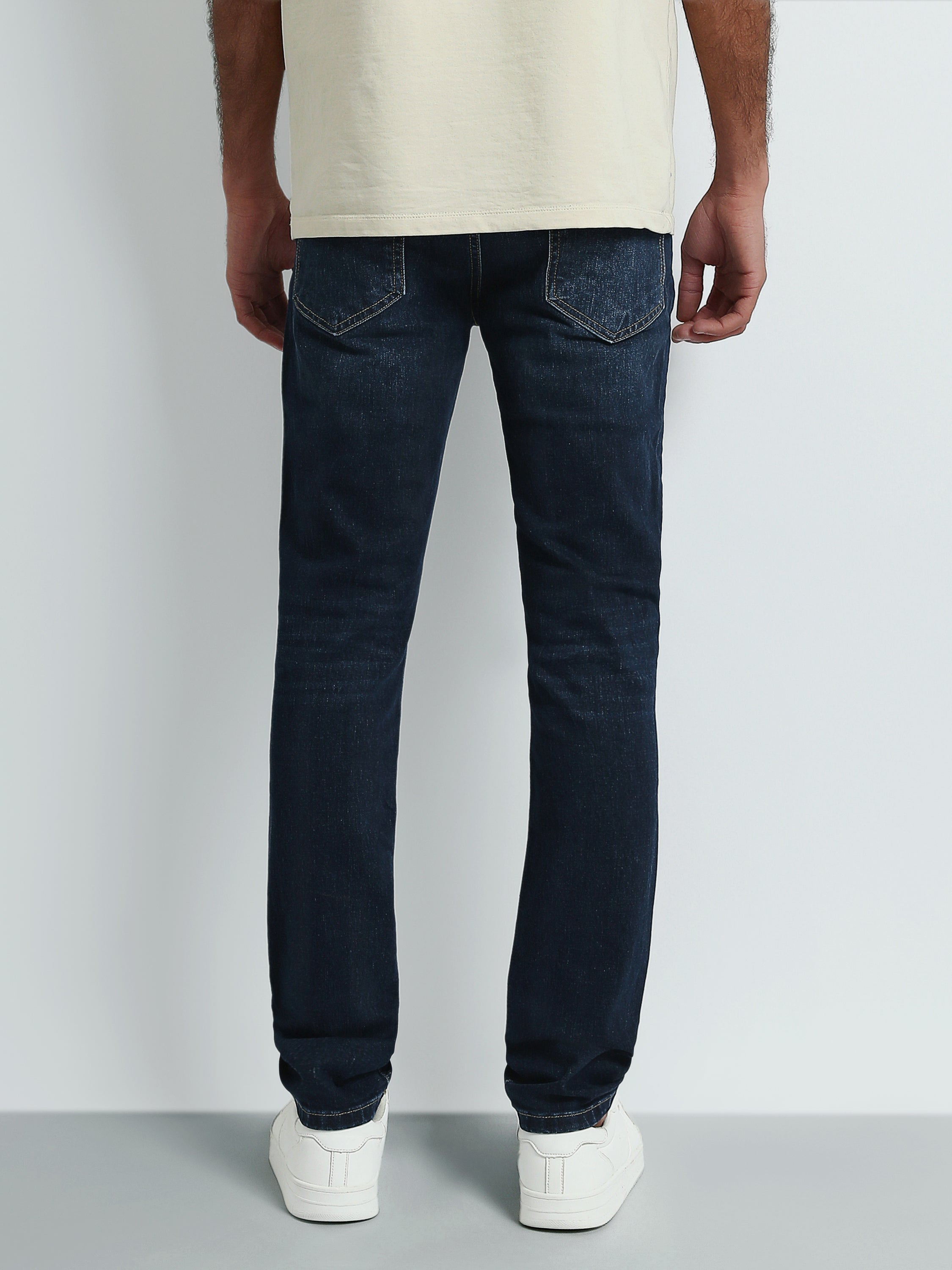Jean Homme Slim Fit Délavé – Coupe Ajustée & Style Moderne - JNS24GPBW22138TM1