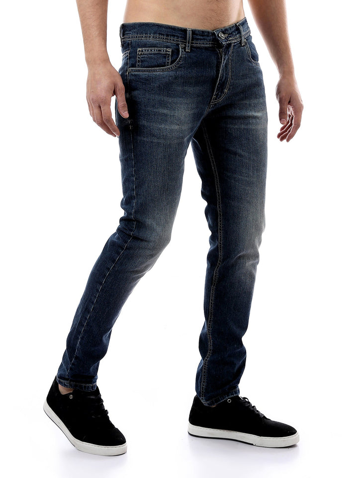 Jean Homme Slim Fit Délavé – Coupe Ajustée & Style Casual - JNS24GPBW22695TM1