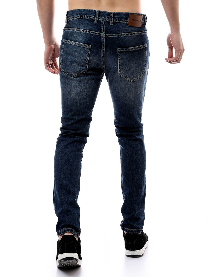 Jean Homme Slim Fit Délavé – Coupe Ajustée & Style Casual - JNS24GPBW22695TM1