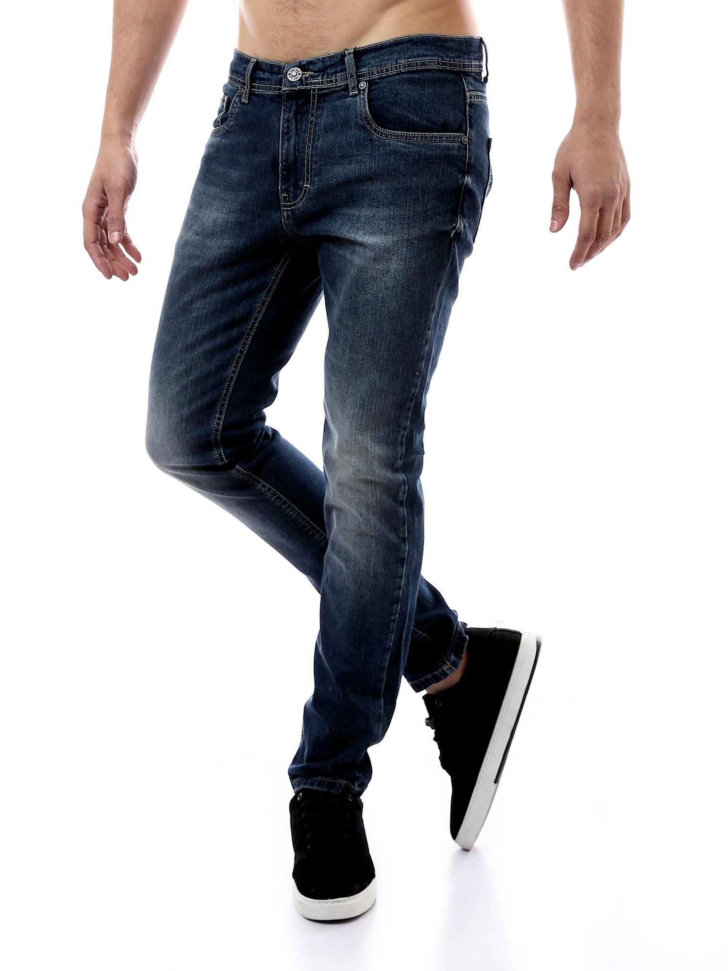 Jean Homme Slim Fit Délavé – Coupe Ajustée & Style Casual - JNS24GPBW22695TM1