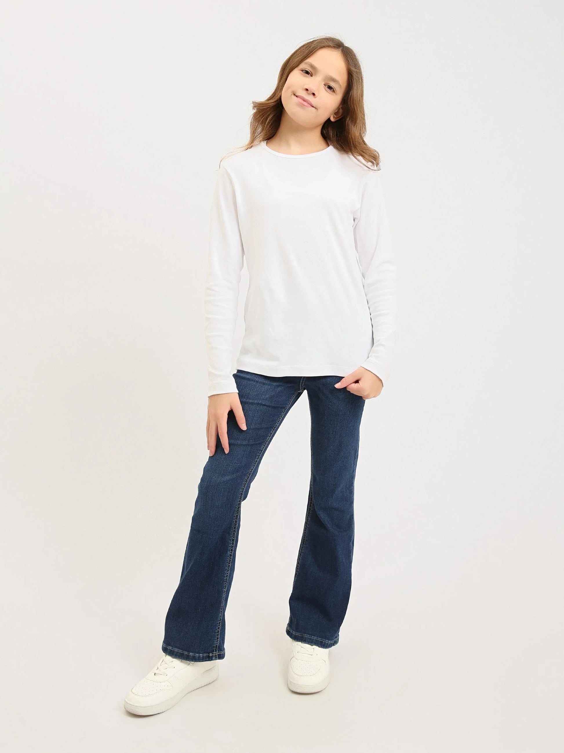 Jean fille ado coupe flare – JNS25GBIW72056MR1 - Justyol