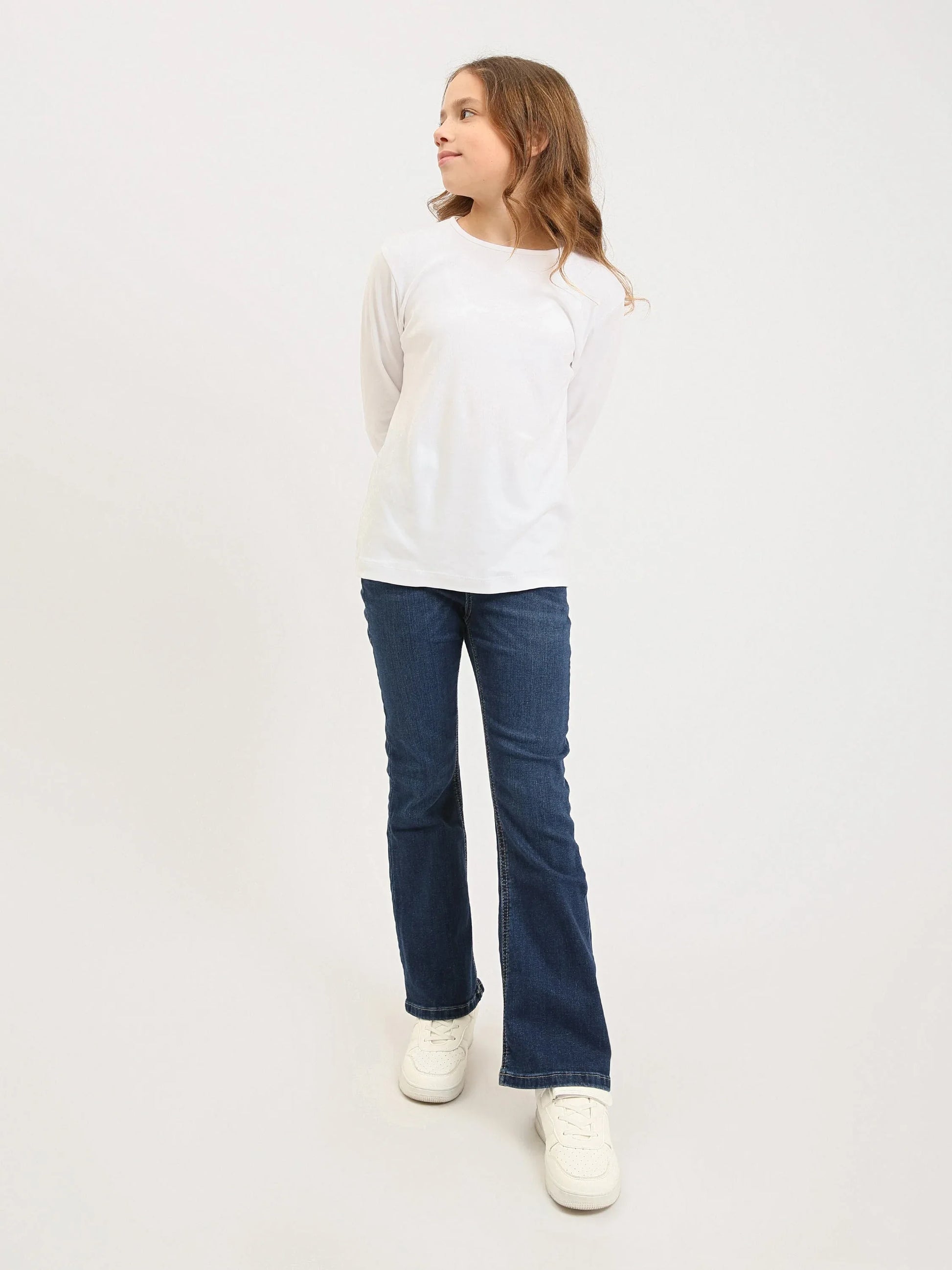 Jean fille ado coupe flare – JNS25GBIW72056MR1 - Justyol