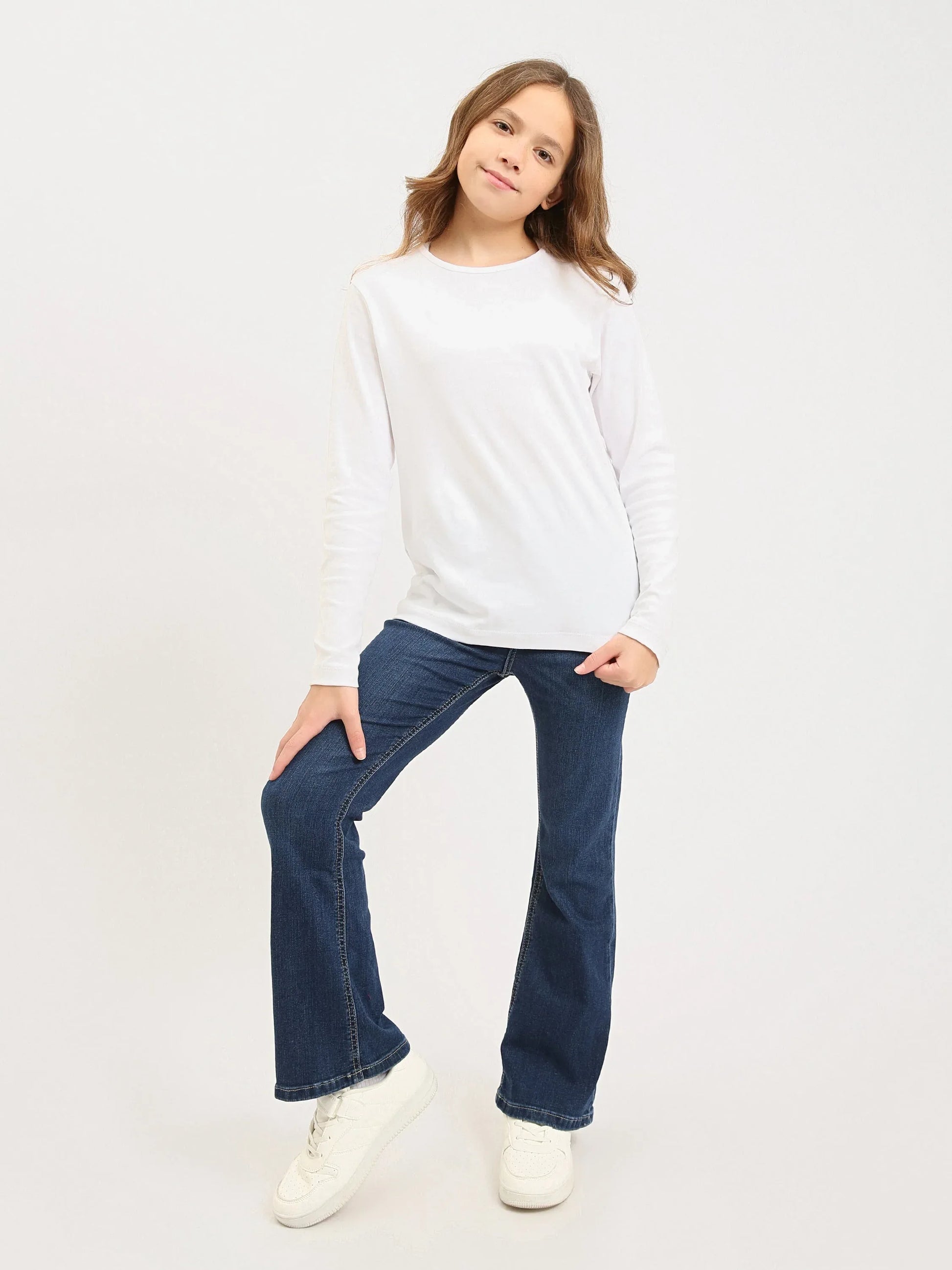 Jean fille ado coupe flare – JNS25GBIW72056MR1 - Justyol