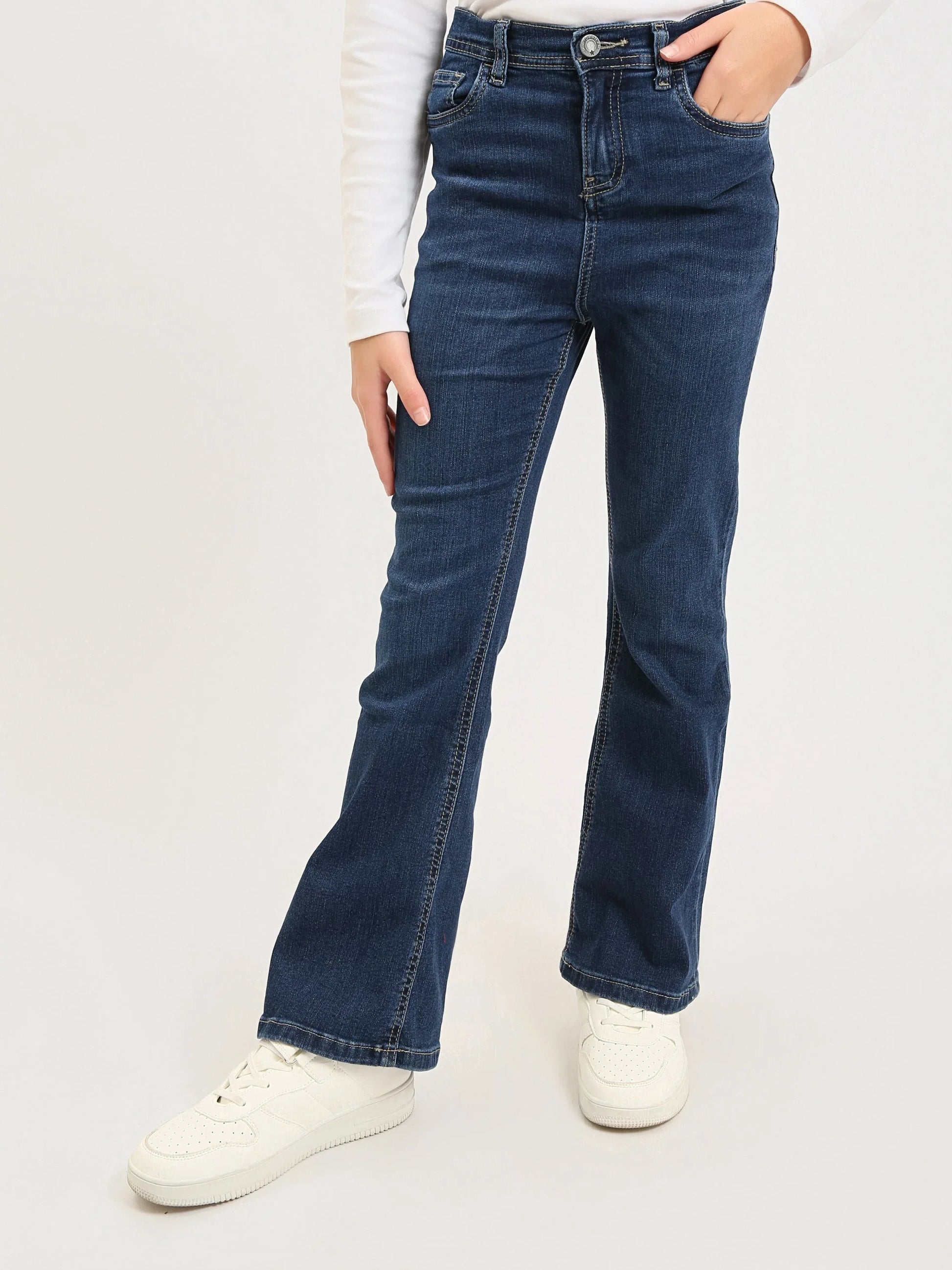 Jean fille ado coupe flare – JNS25GBIW72056MR1 - Justyol